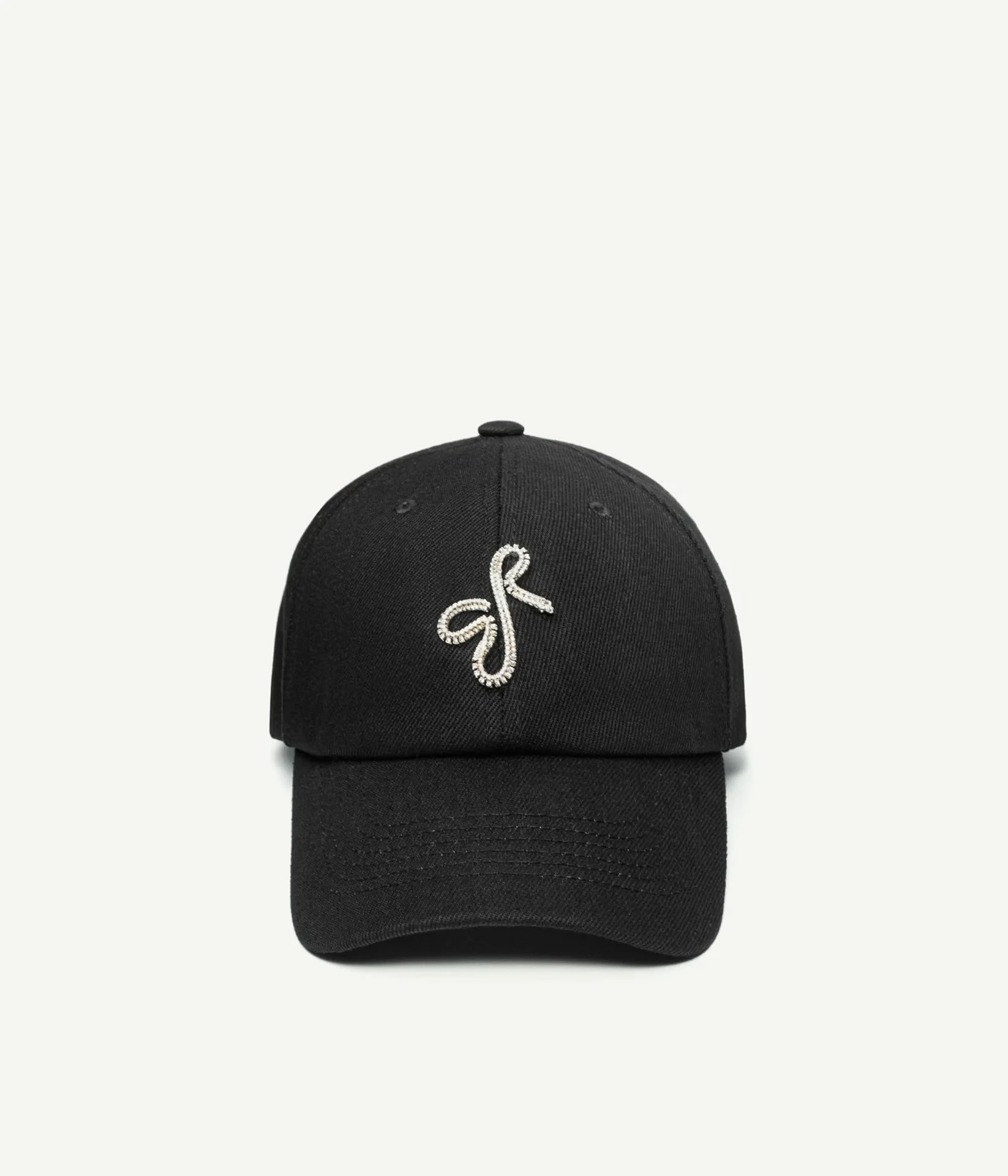  RUSLAN BAGINSKIY CRYSTAL-EMBELLISHED BASEBALL CAP IN BLACK