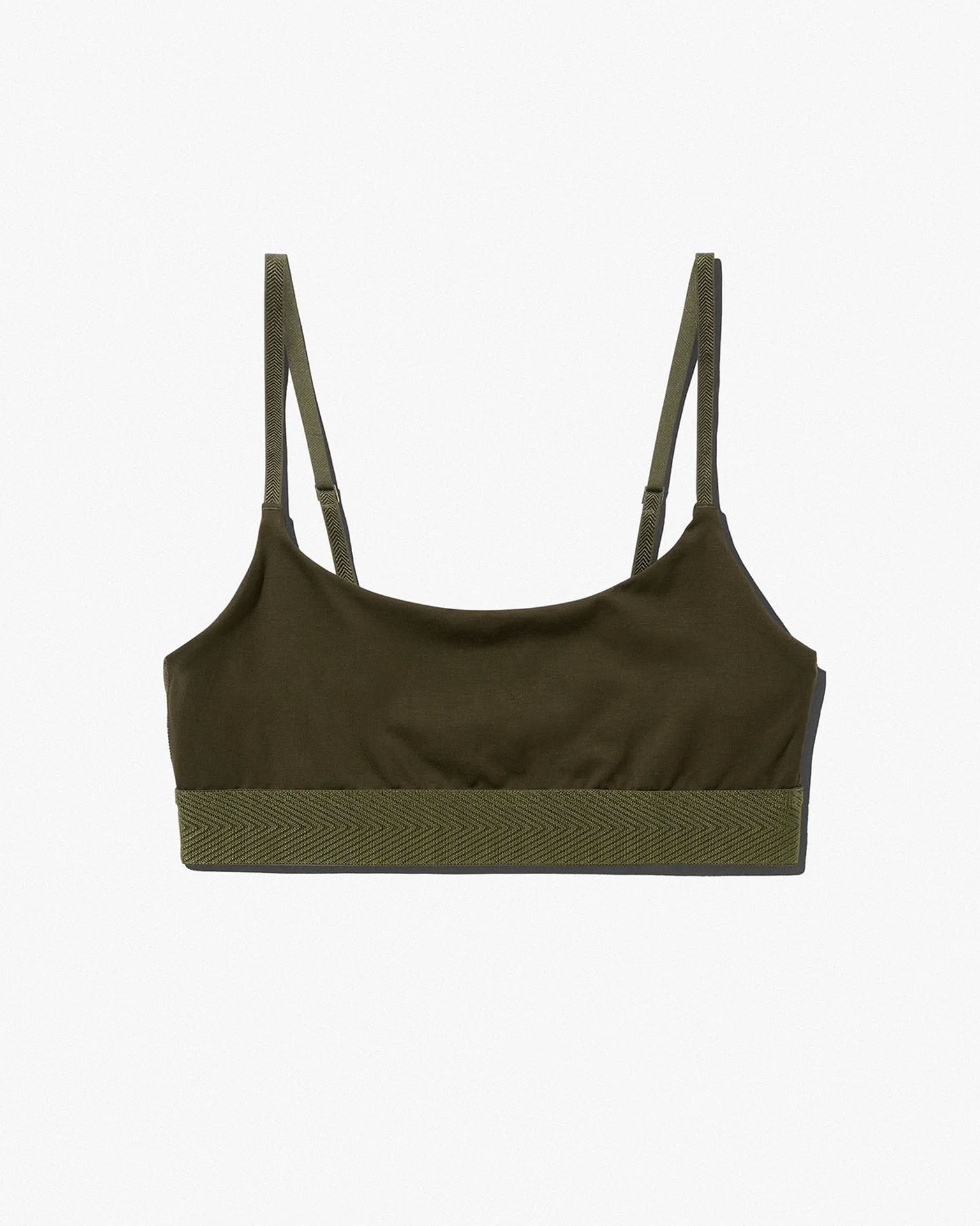 W-SCOOP BRALETTE OLIVE GREEN