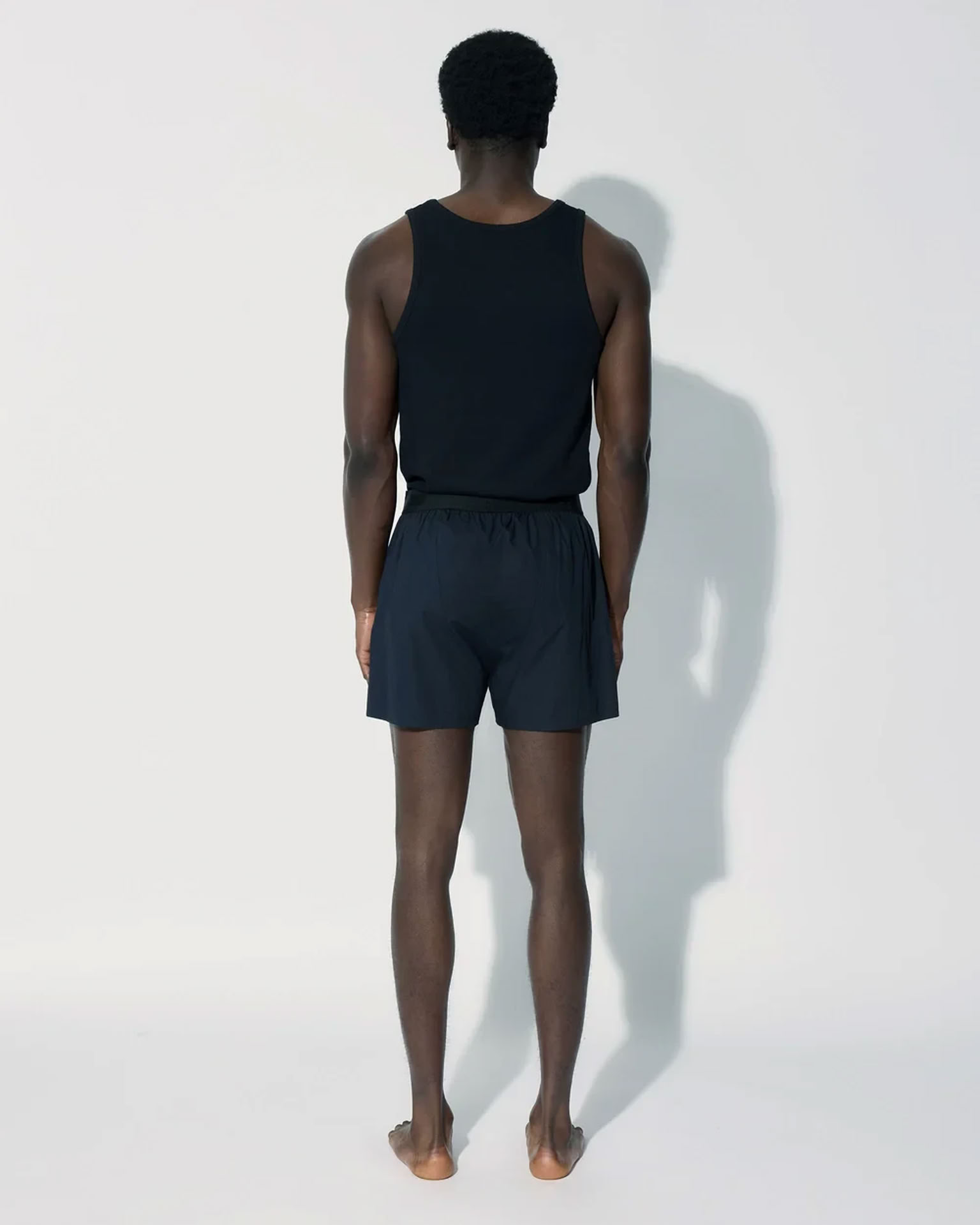 COTTON WOVEN BOXER SHORTS CLASSIC NAVY