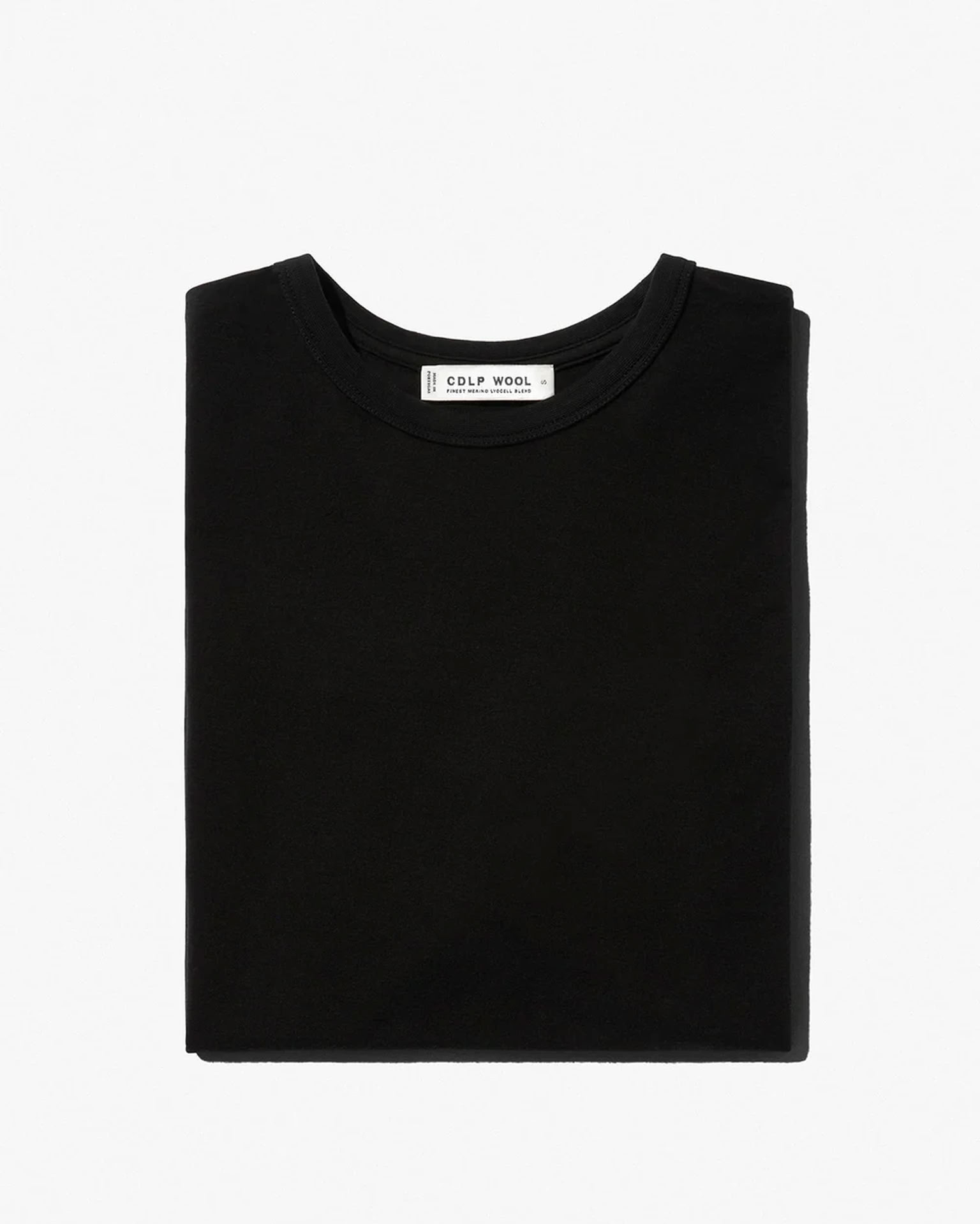 W-WOOL T-SHIRT BLACK