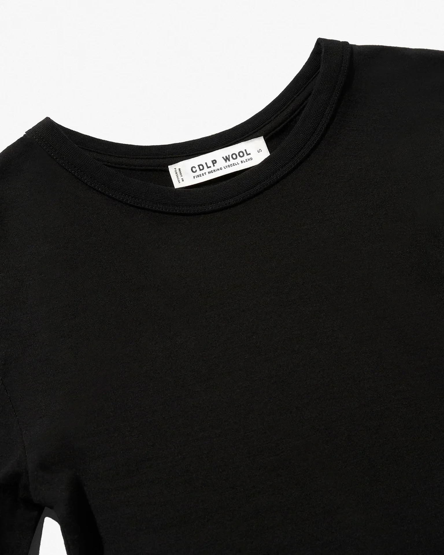 W-WOOL T-SHIRT BLACK