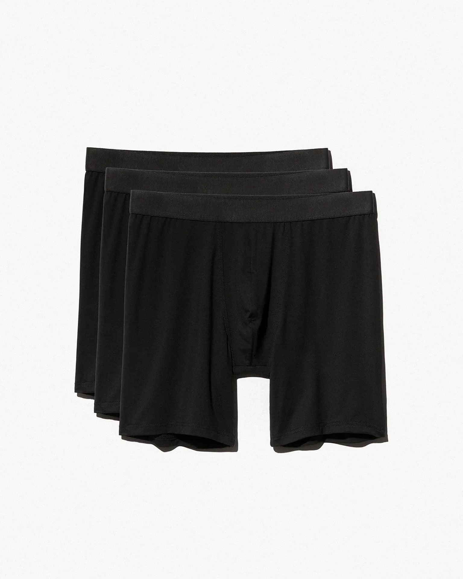 3 X BOXER BRIEF LONG BLACK