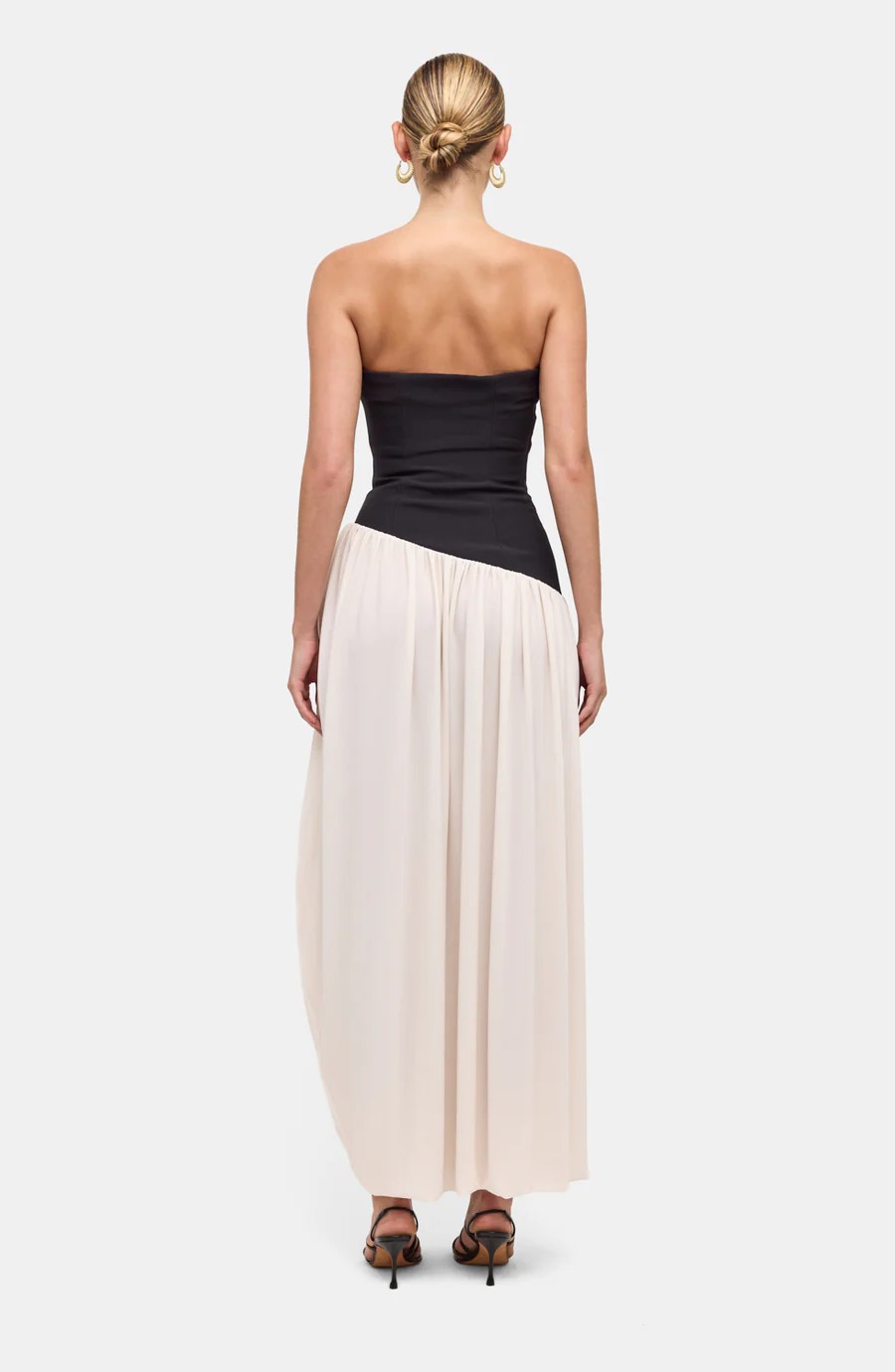 BALLAD DRESS IN BLACK/IVORY