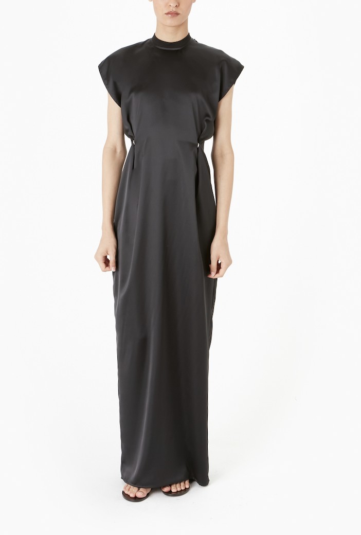 ZERO WASTE ADJUSTABLE DRESS IN BLACK