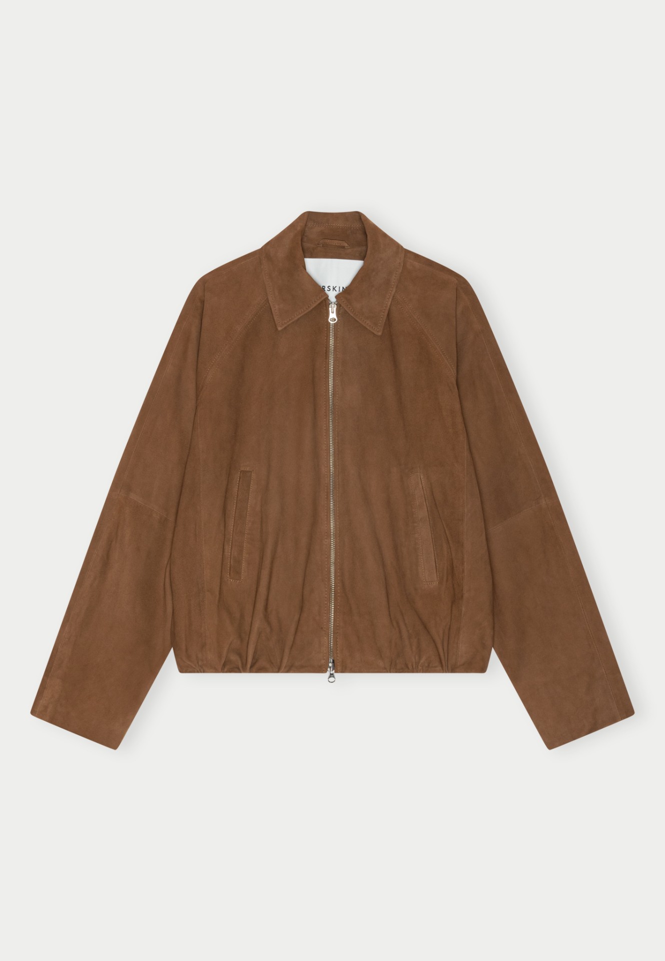 RAY SUEDE JACKET IN COGNAC