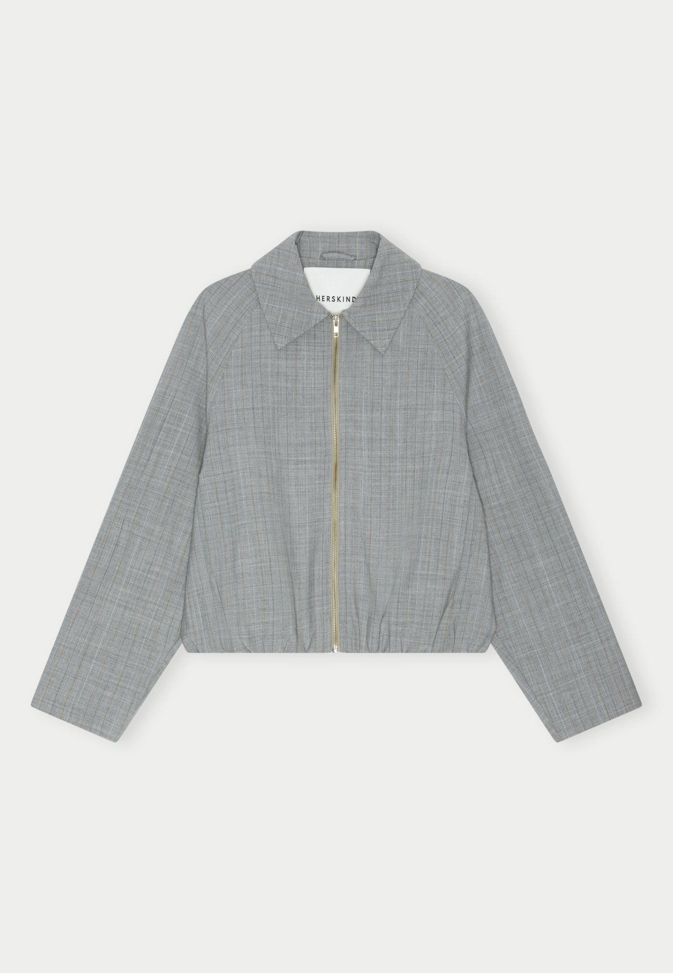 RAY JACKET IN LIGHT GREY PINSTRIPE 