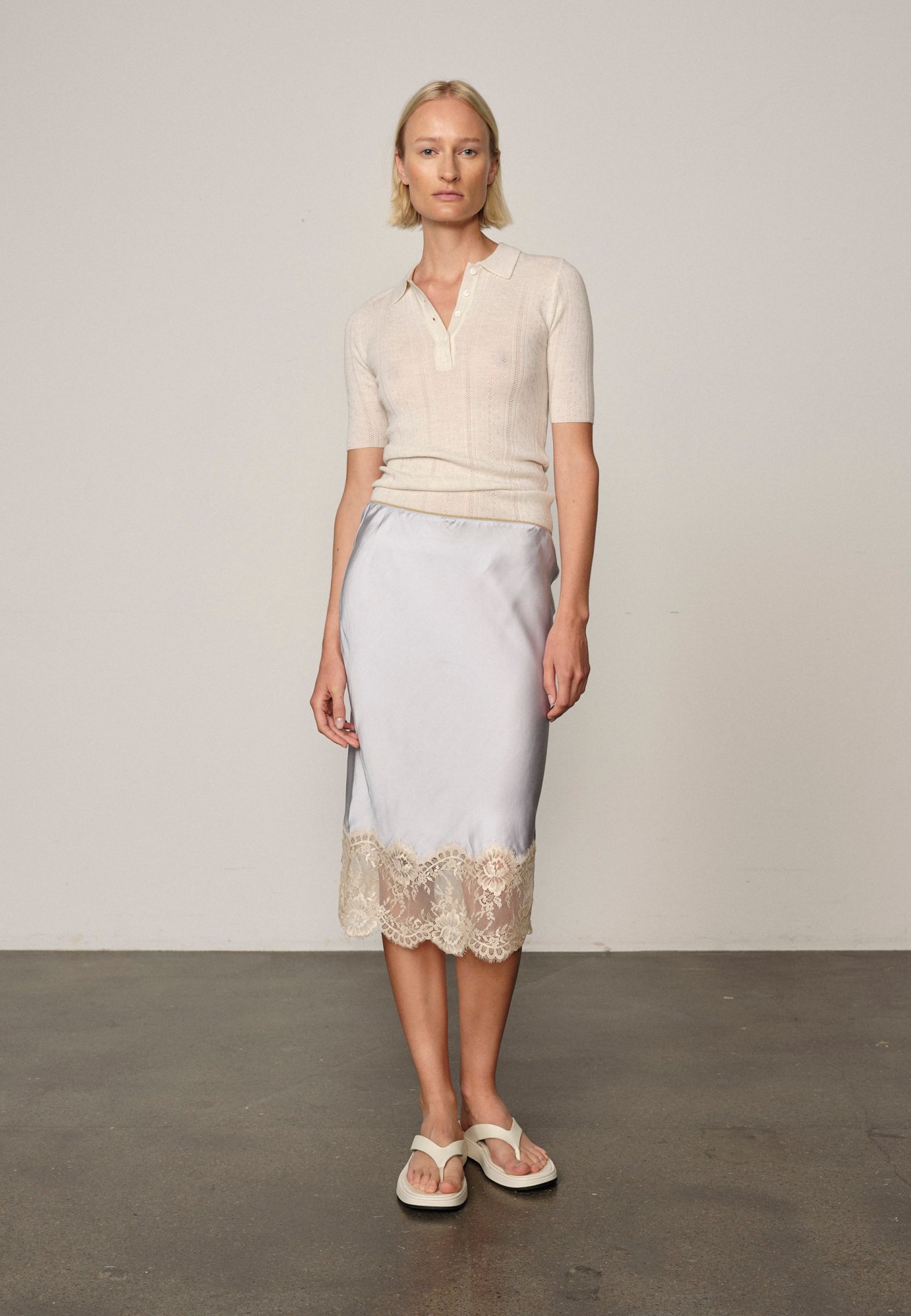 HERBET SKIRT IN LIGHT BLUE