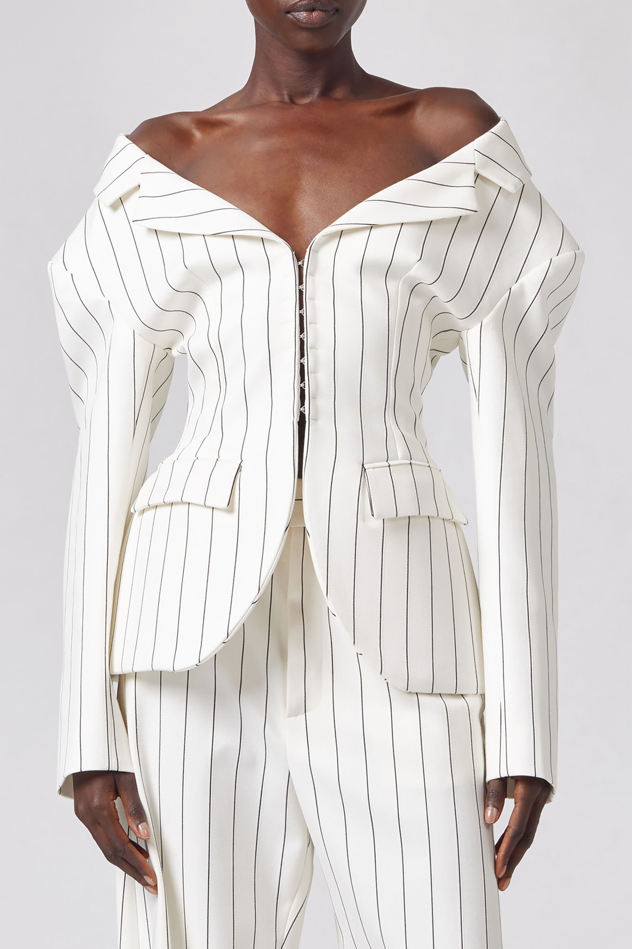 GIACCA/BLAZER IN WHITE/BLACK