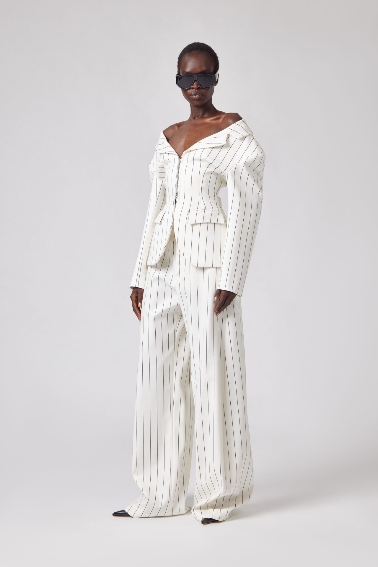 GIACCA/BLAZER IN WHITE/BLACK