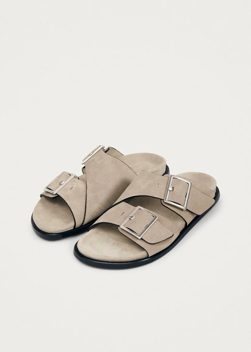 ALBA CREAM LEATHER SANDALS