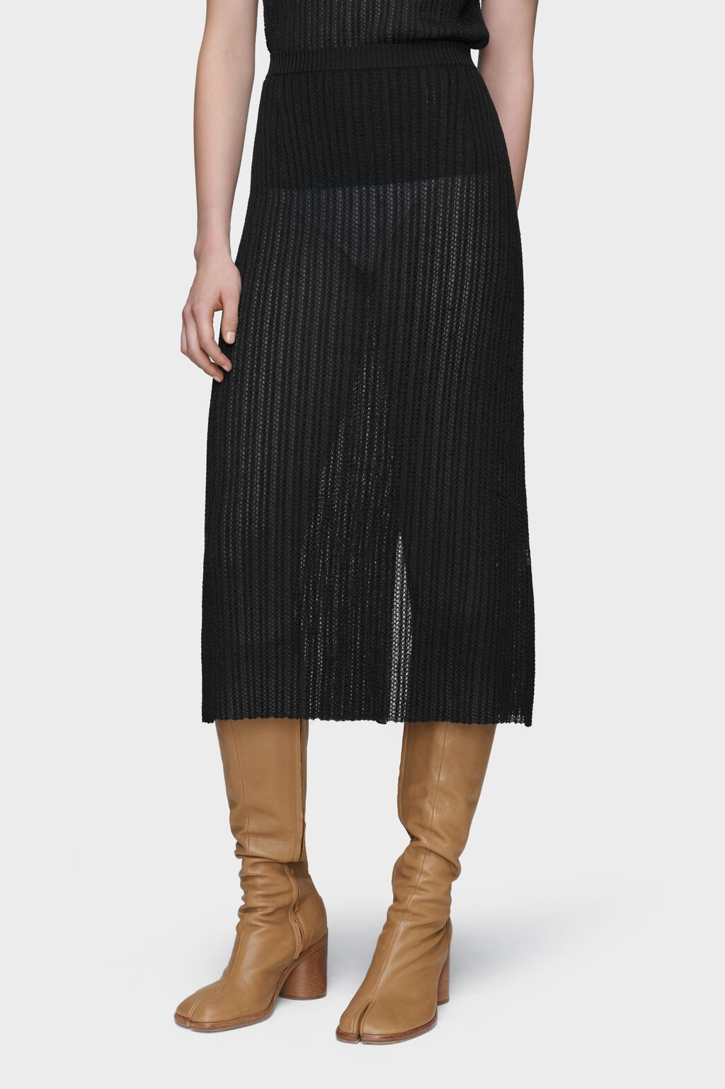MIDI SKIRT BLACK