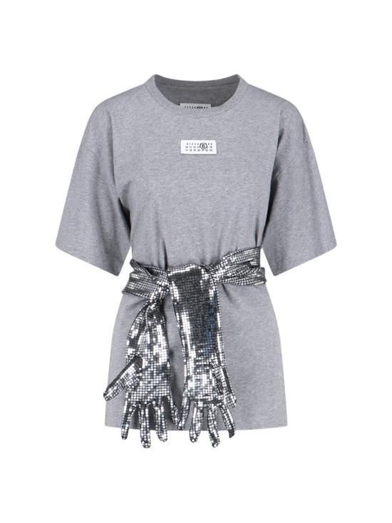 T-SHIRT LIGHT GREY MELANGE