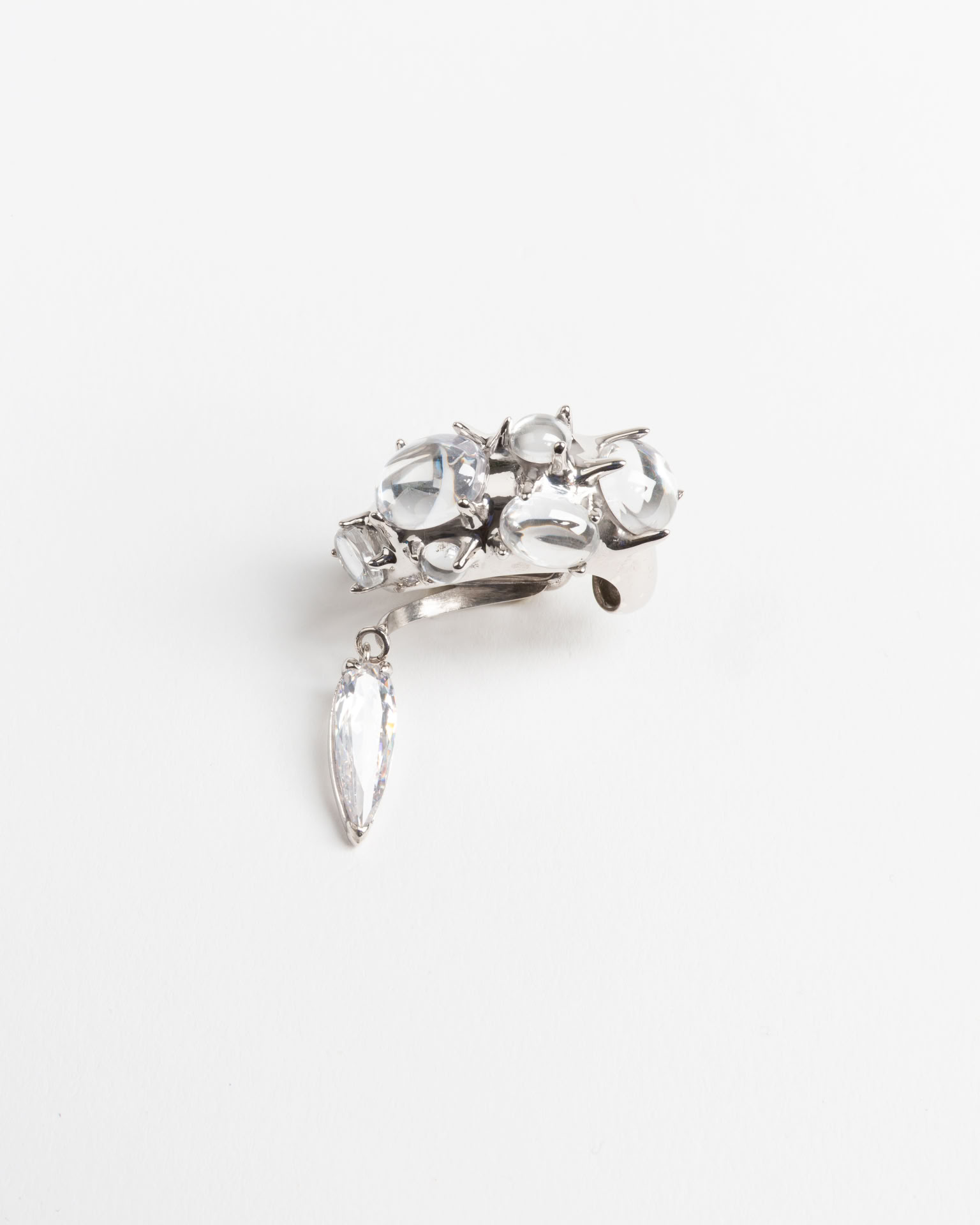 BLOWN CHARM EAR CUFF CLEAR SL - RH