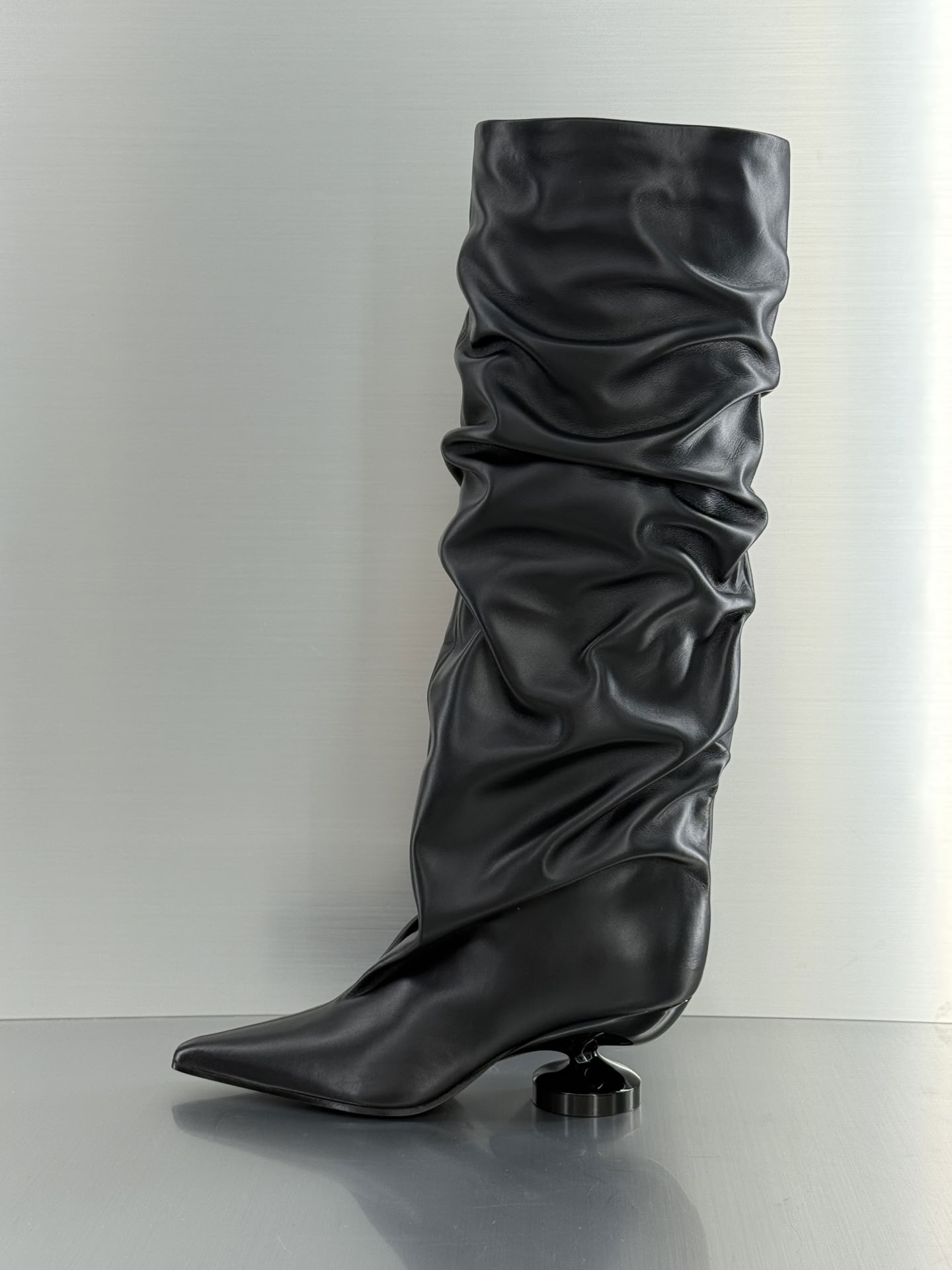 CALF LEATHER BOOTS, 55 MM HEEL