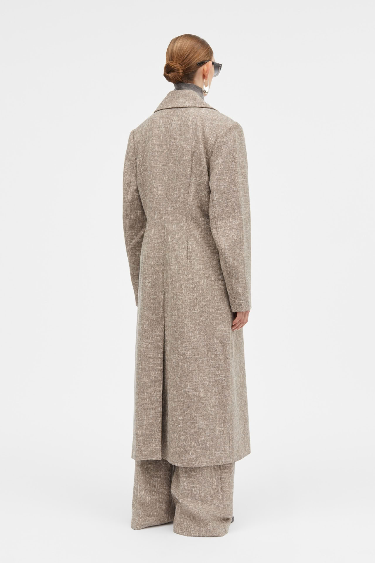 CALLIE STRUCTURE WOOL BLEND CINNAMON MELANGE