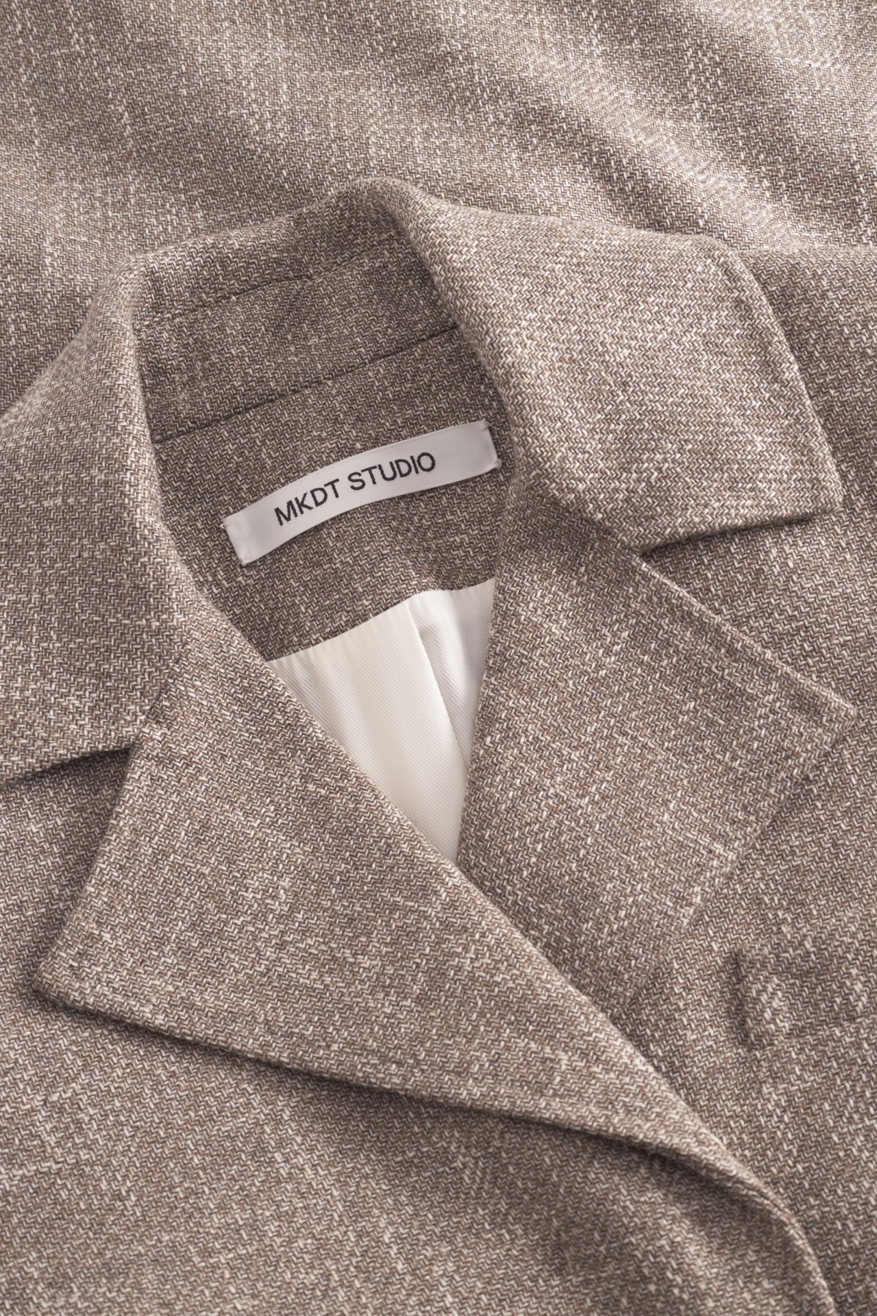 CALLIE STRUCTURE WOOL BLEND CINNAMON MELANGE