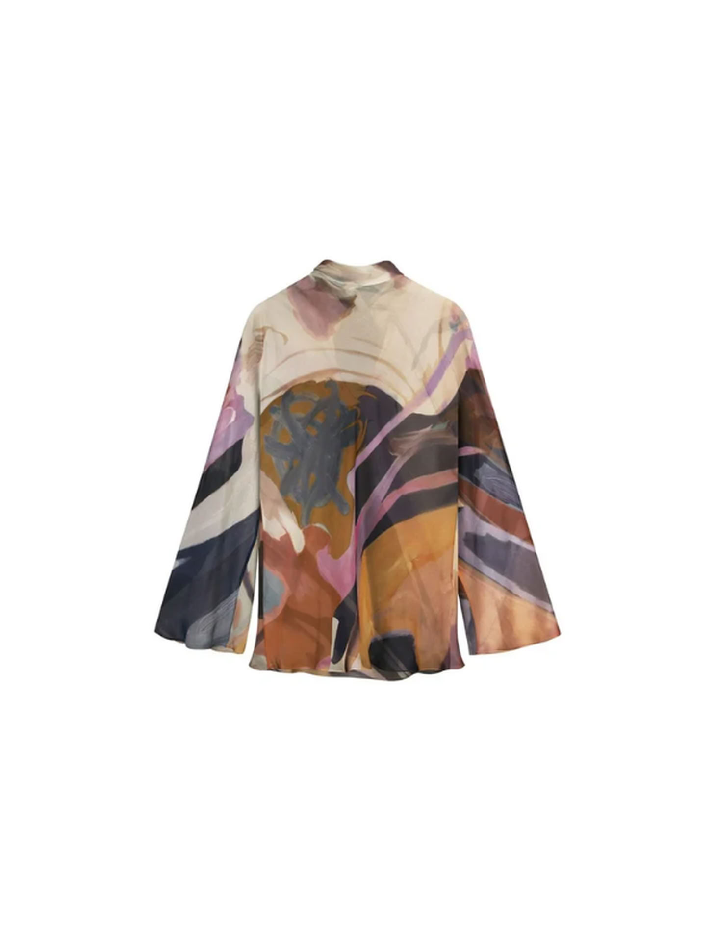 CHIFFON BLOUSE IN ABSTRACT PRINT