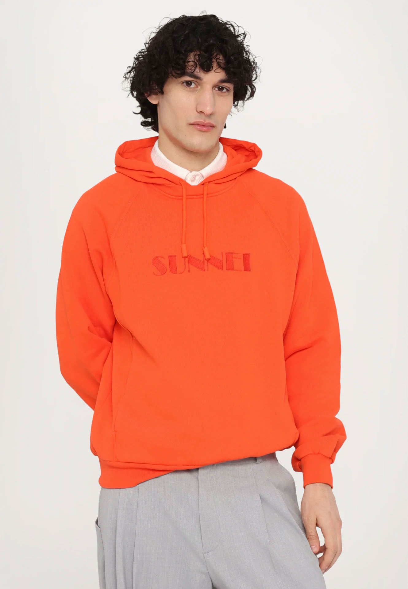 DOUBLE HOODIE BRIGHT ORANGE