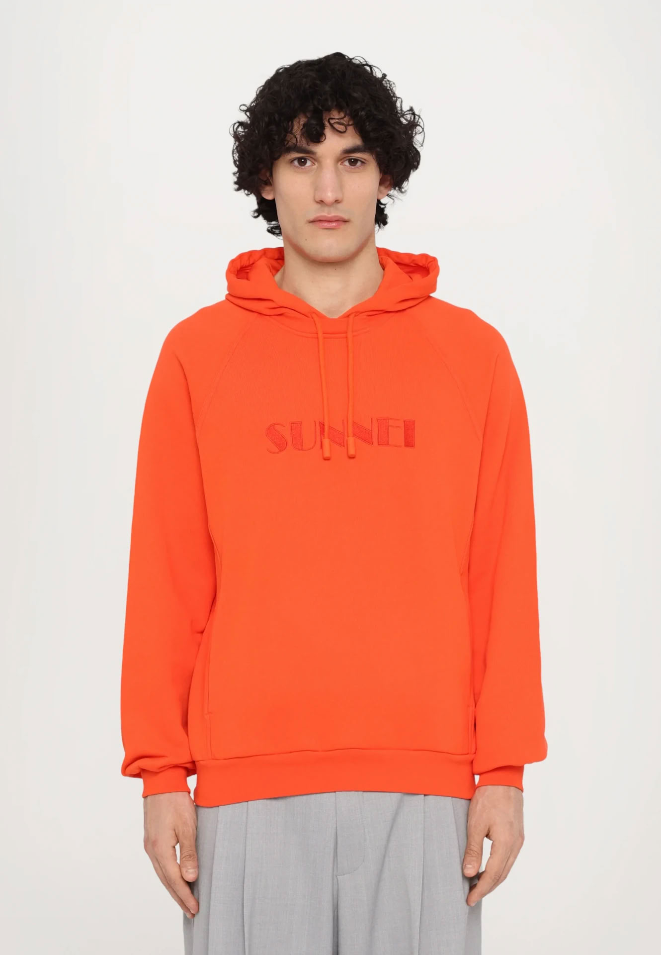 DOUBLE HOODIE BRIGHT ORANGE
