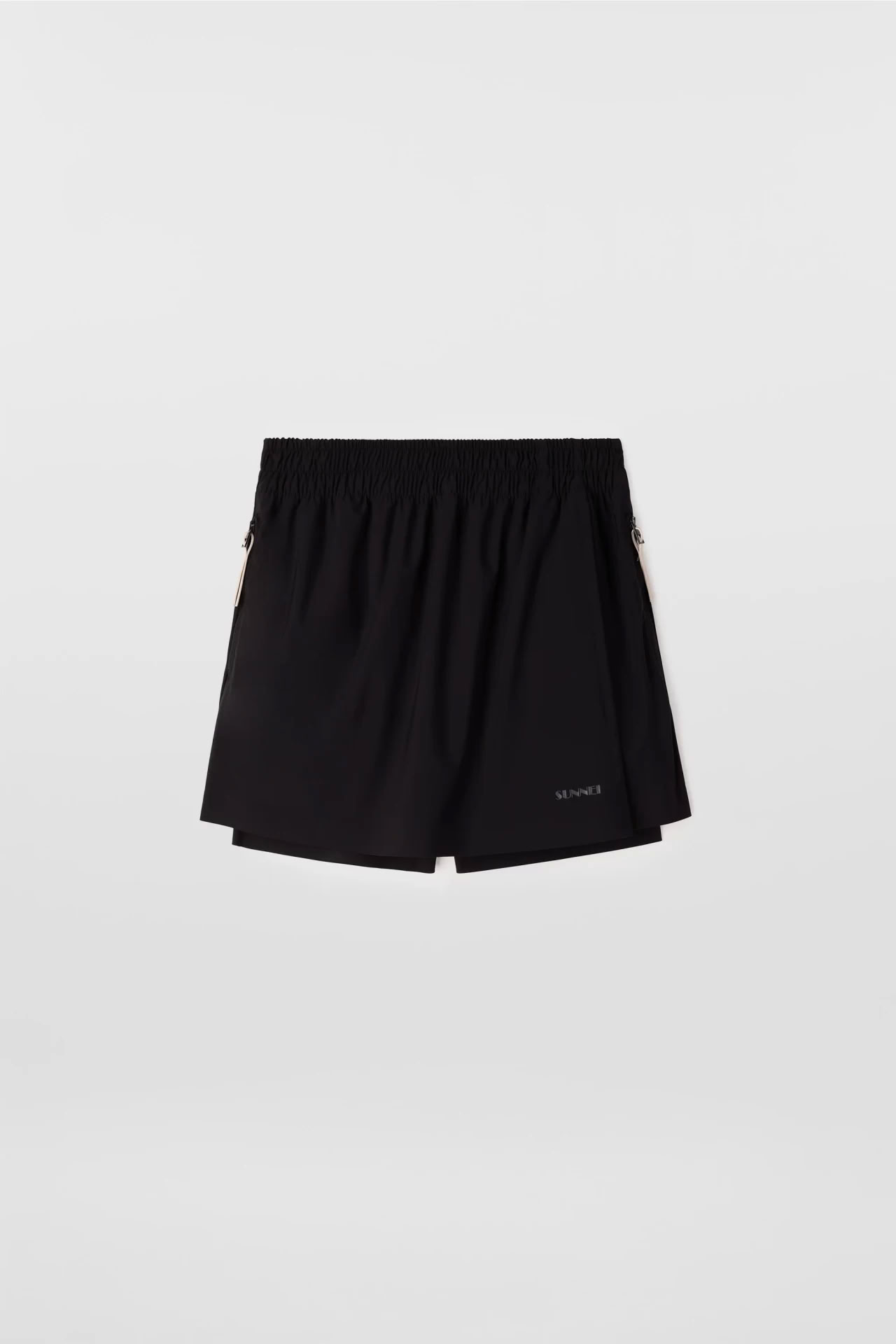 ELASTIC MINI SKIRT BLACK
