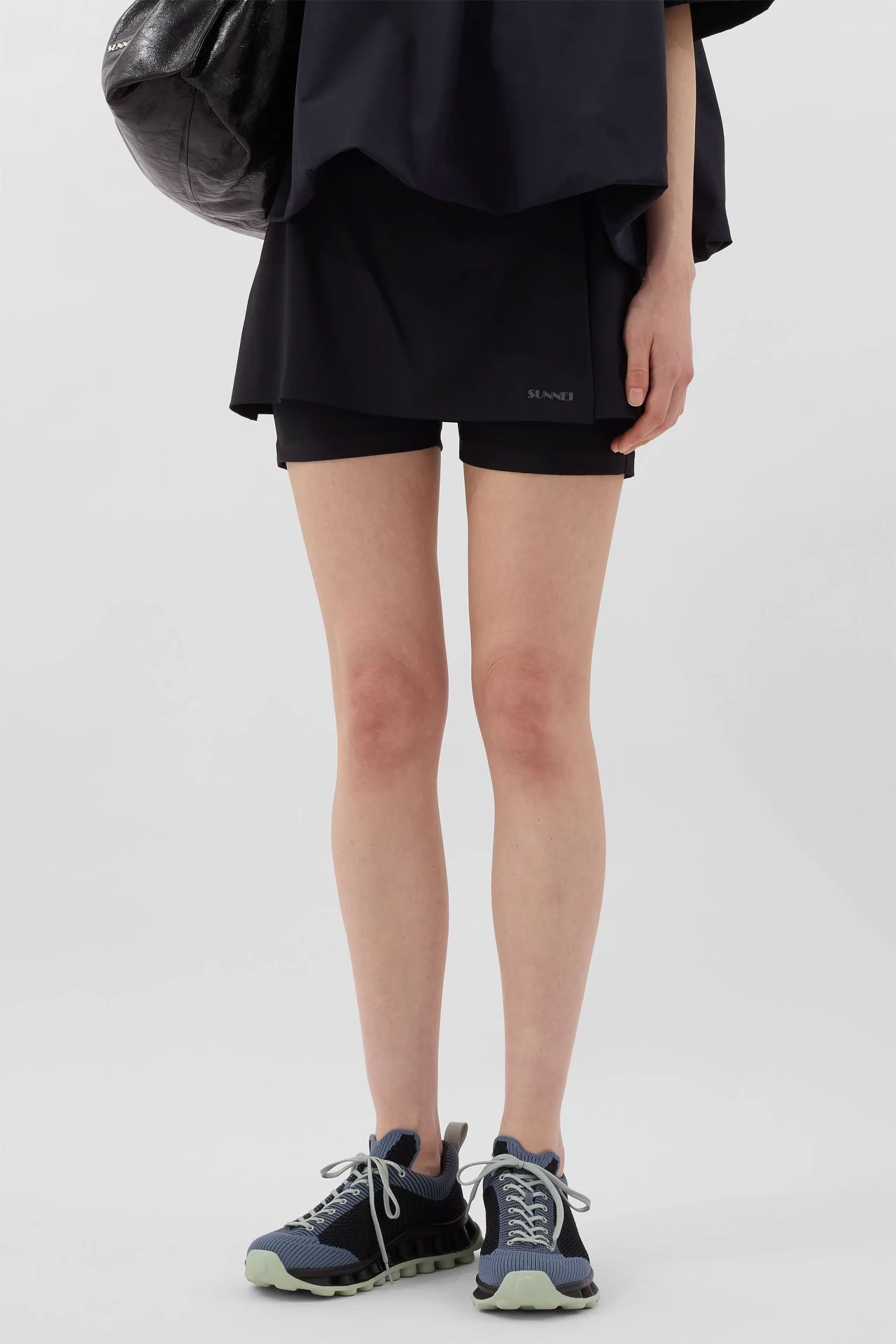 ELASTIC MINI SKIRT BLACK