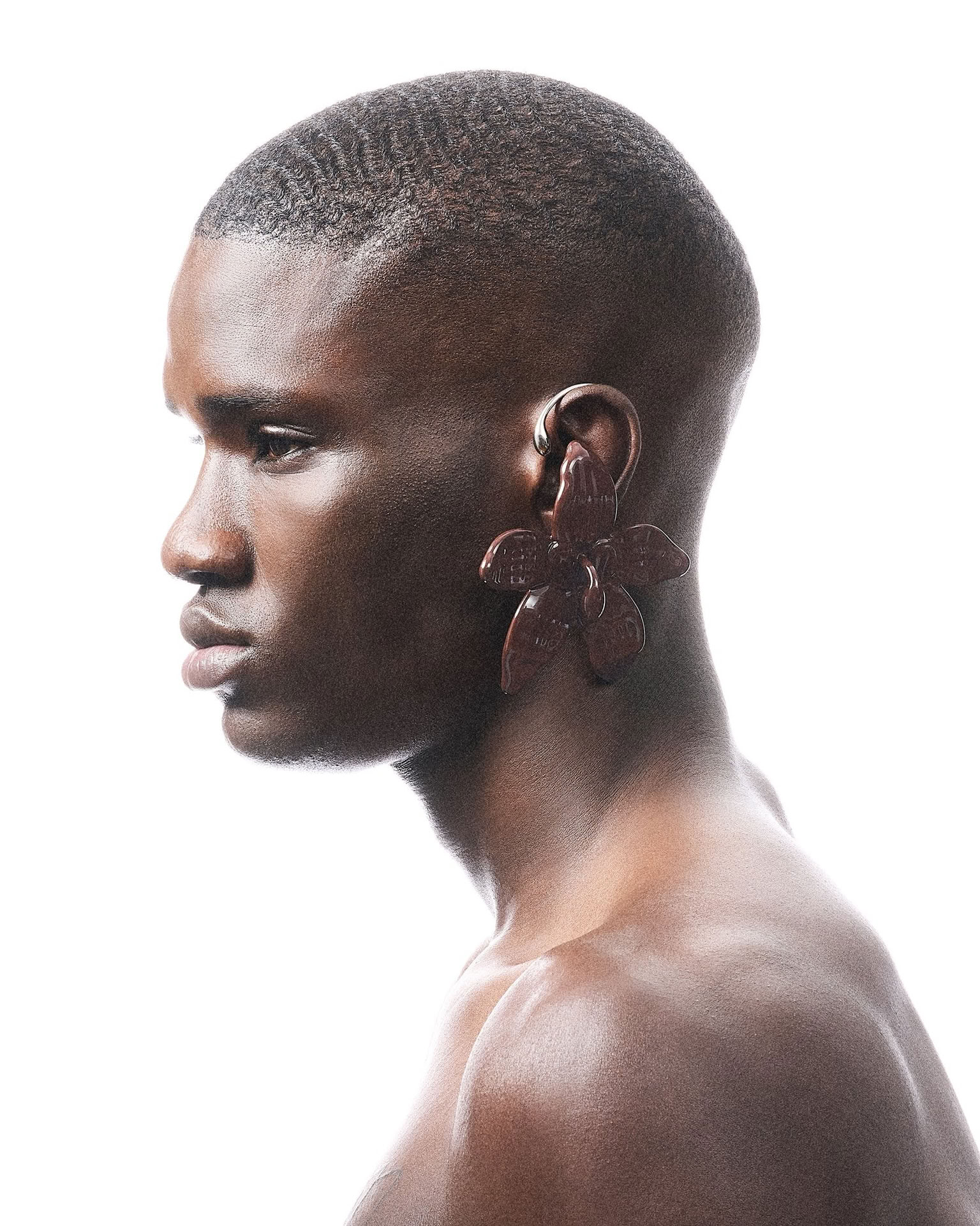 FLOWER EAR CUFFS NUDE 03