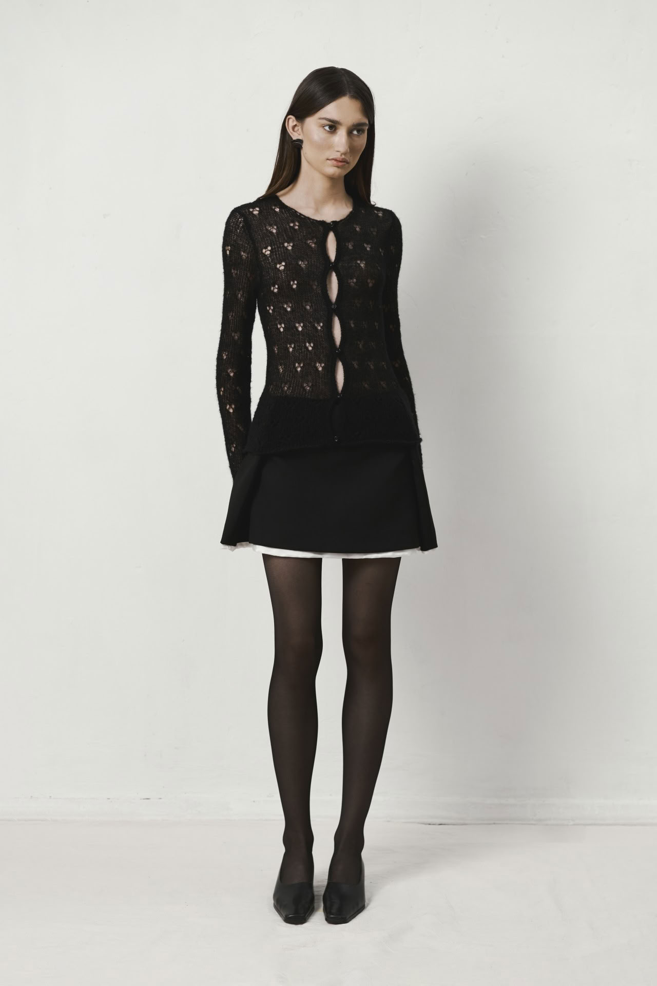 'INGLE" SKIRT IN BLACK