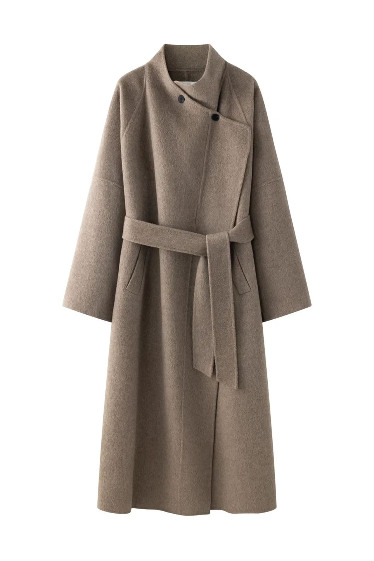 JULIET LONG COAT IN MOLE