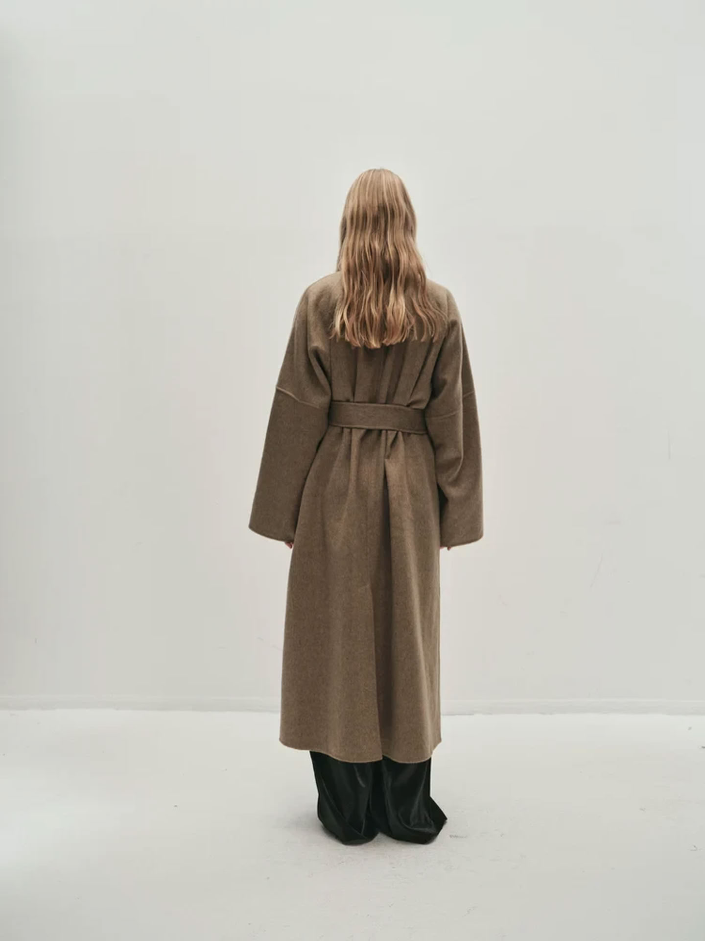 JULIET LONG COAT IN MOLE