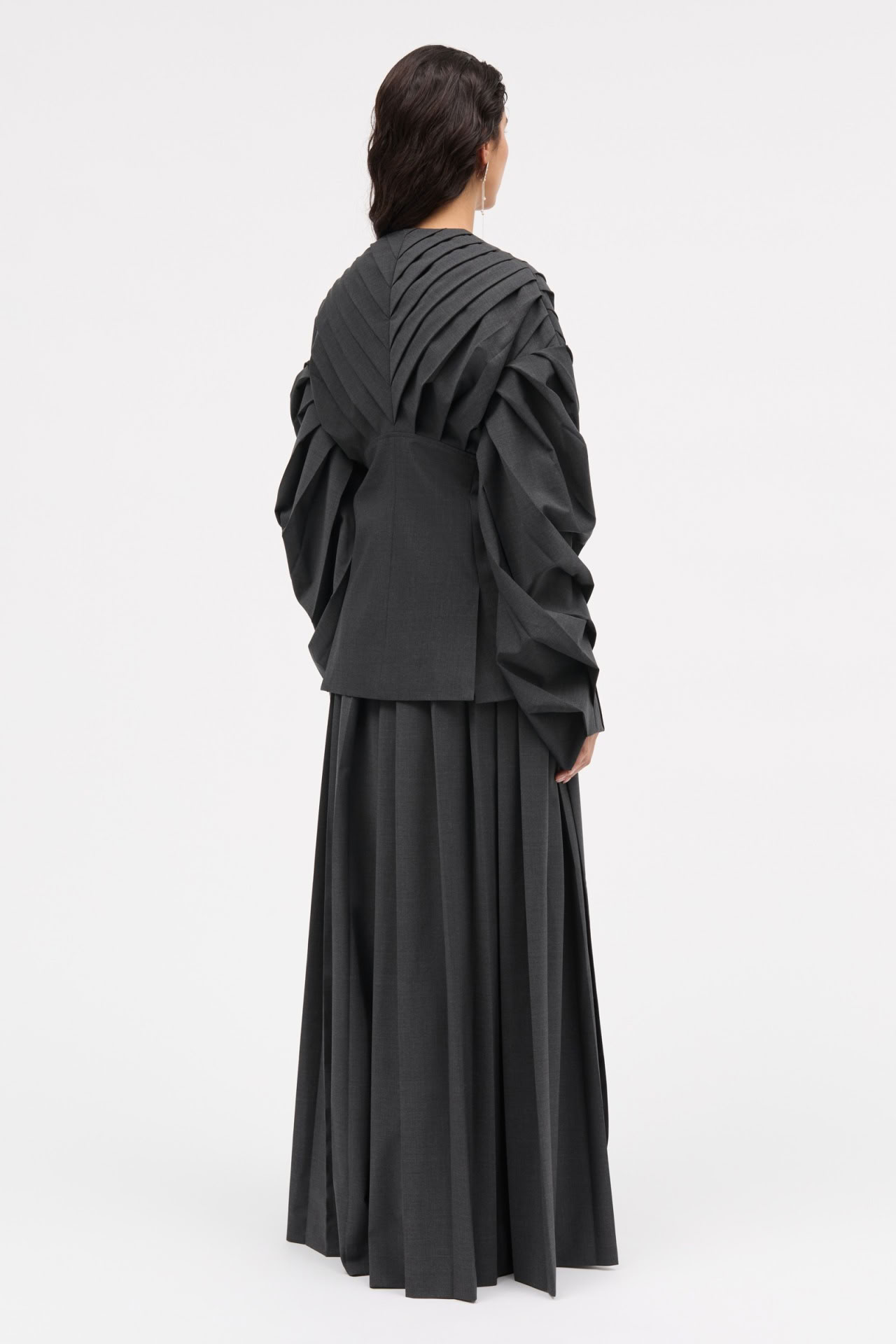 JUNO JACKET IN DARK GREY MELANGE