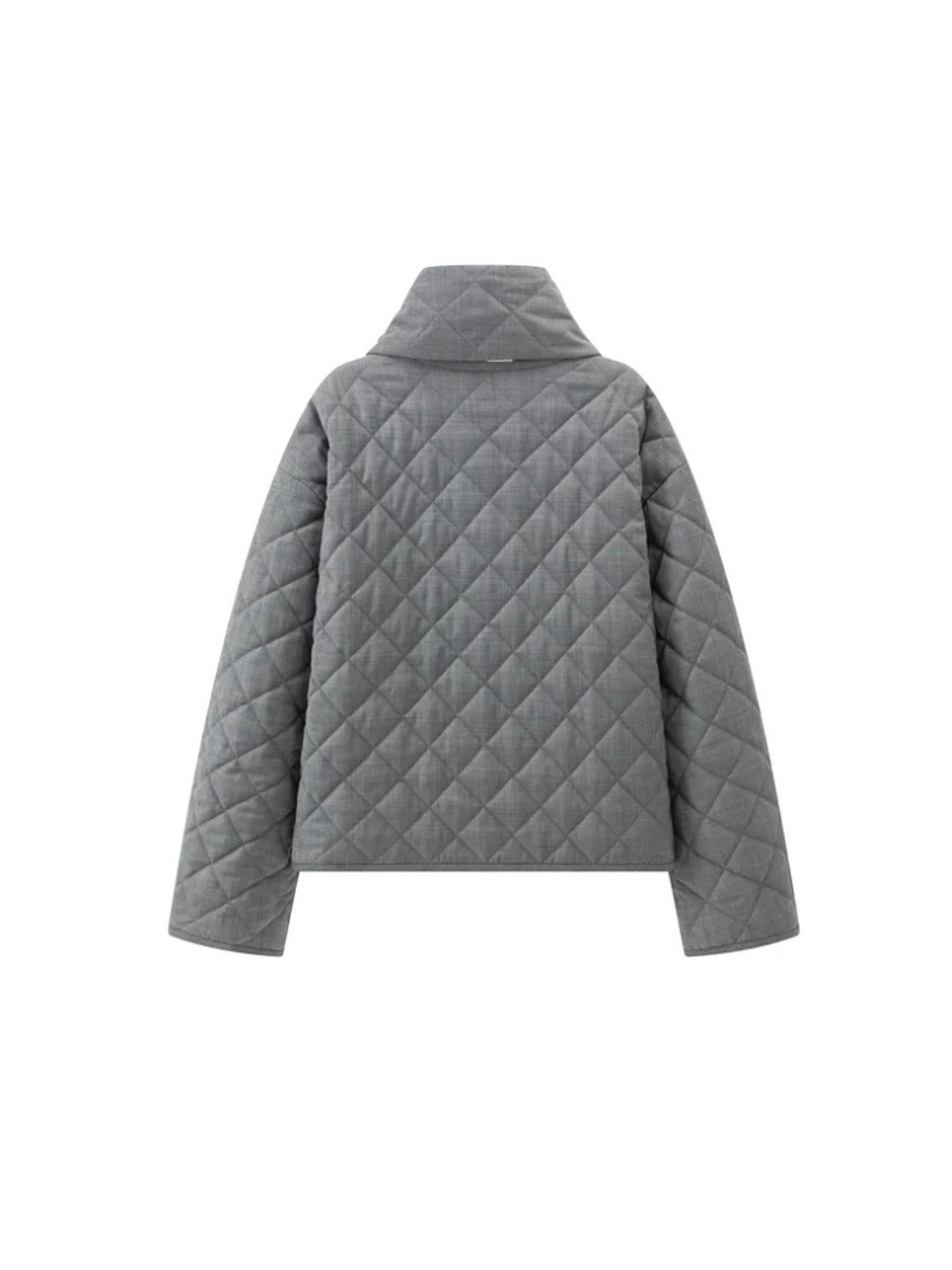 KALA CHECKED JACKET IN GREY
