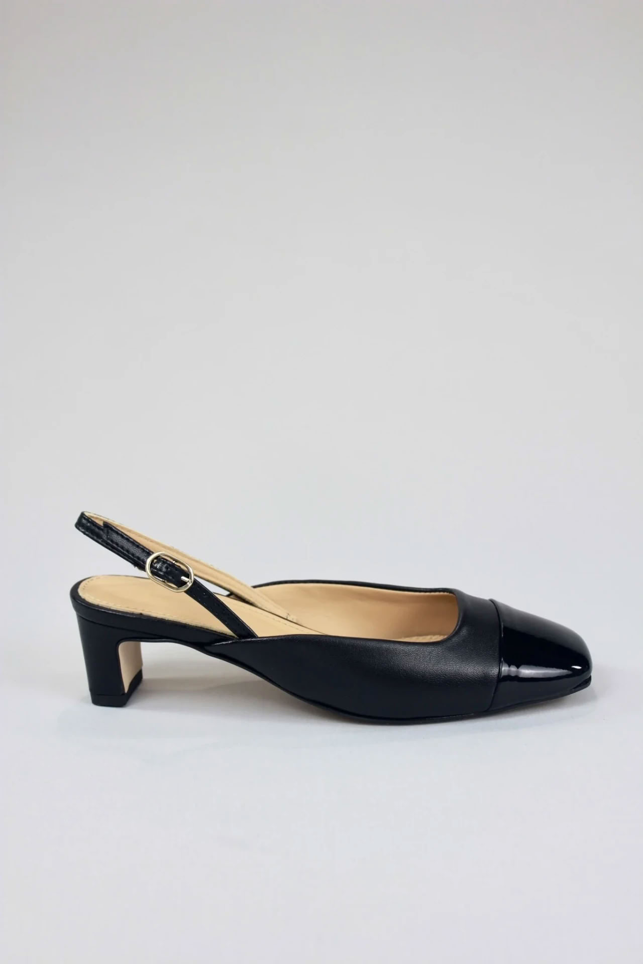 LINDY BLISS LEATHER PUMPS IN BLACK