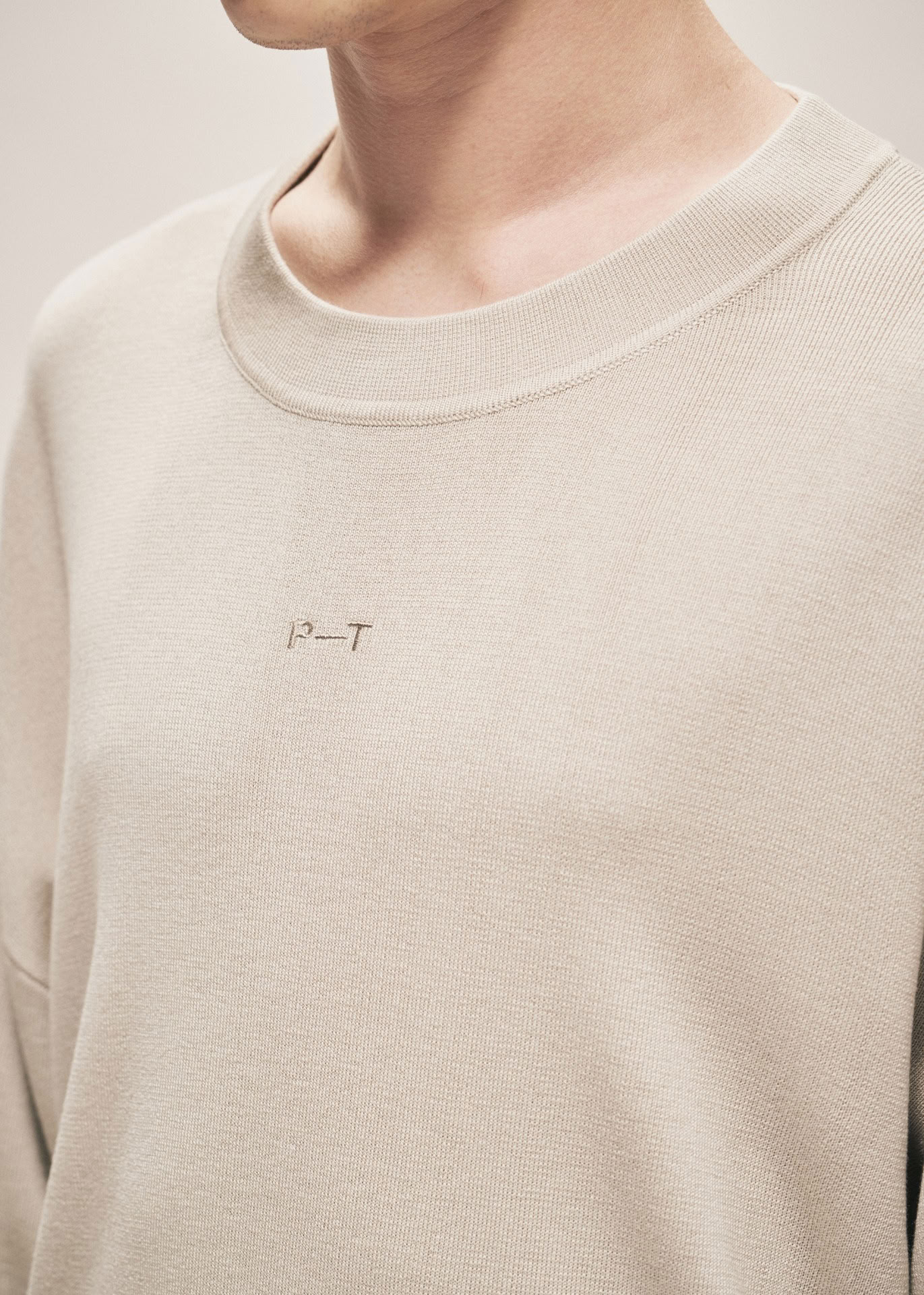 MILANO KNIT MOCKNECK SWEATER LIGHT KHAKI