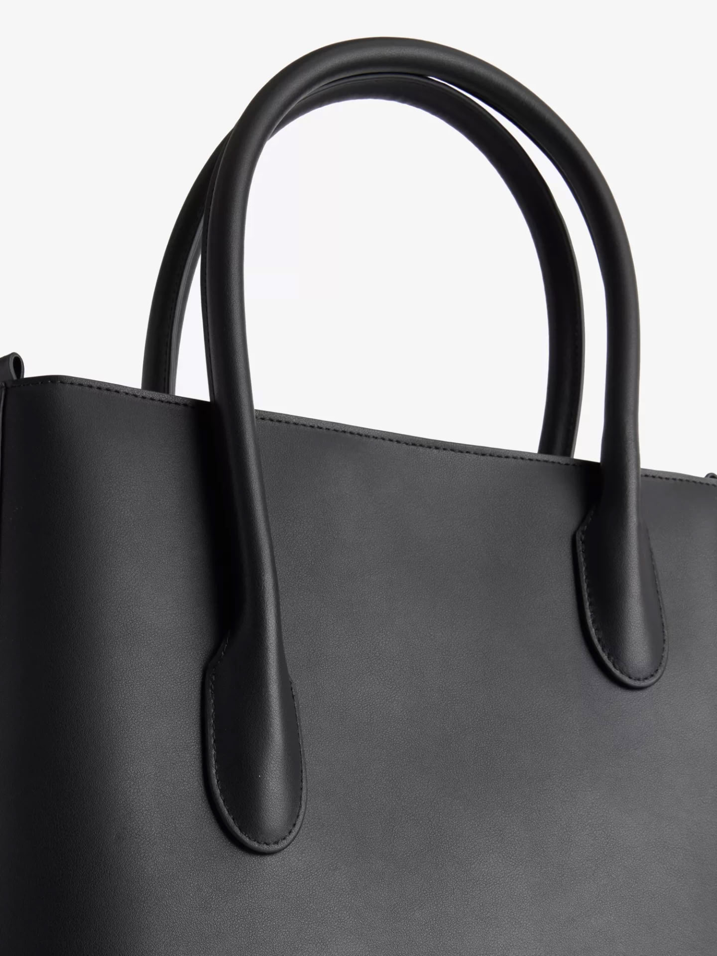 NOONA TOTE TALL IN BLACK AND CHROME