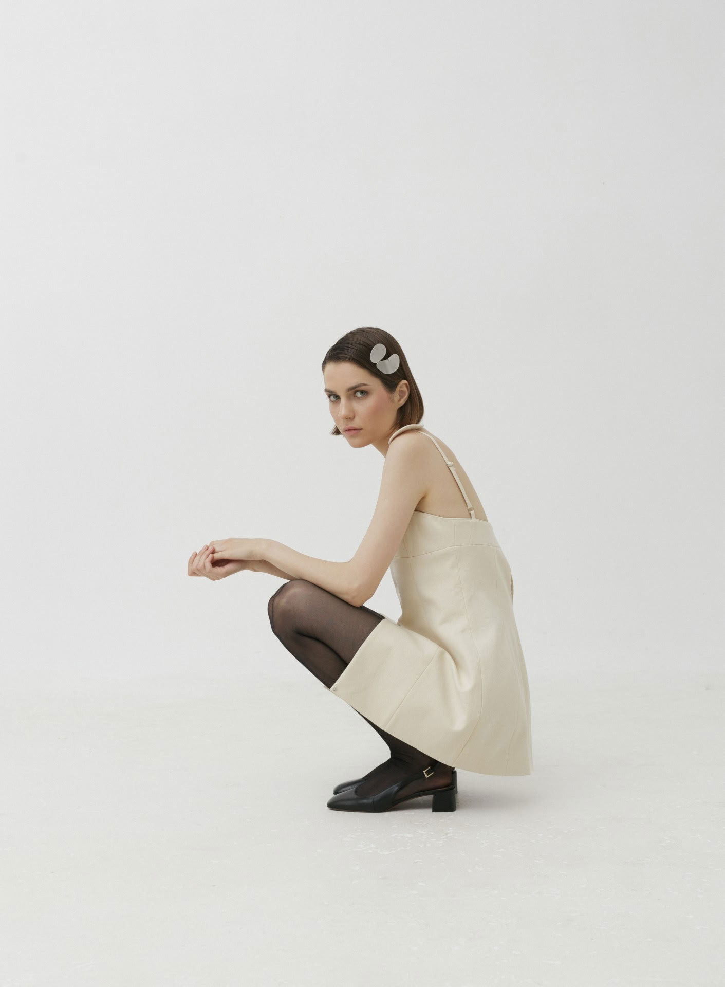 TOP 'PETALE' IN IVORY