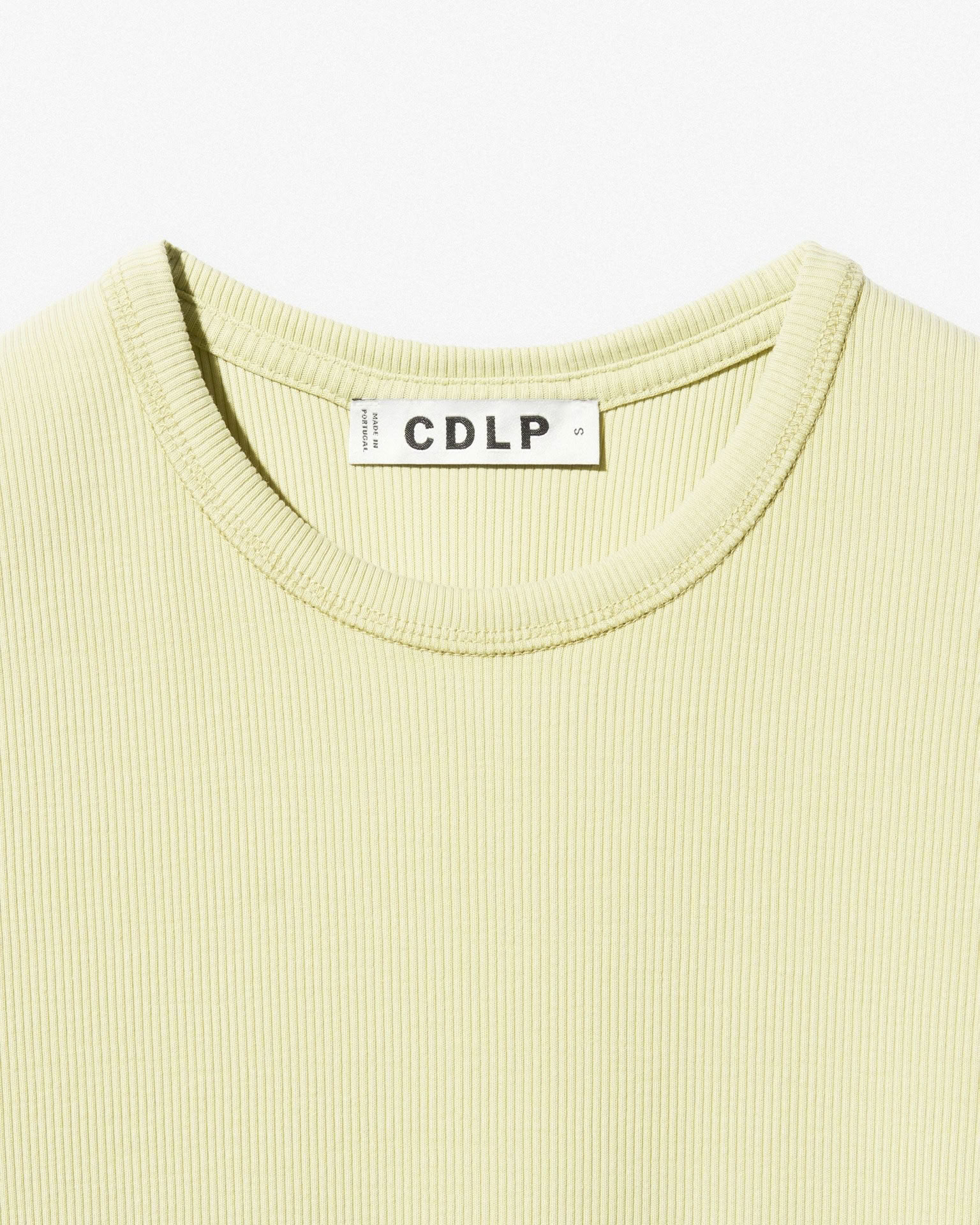 W - RIB T-SHIRT IN LEMON GRASS