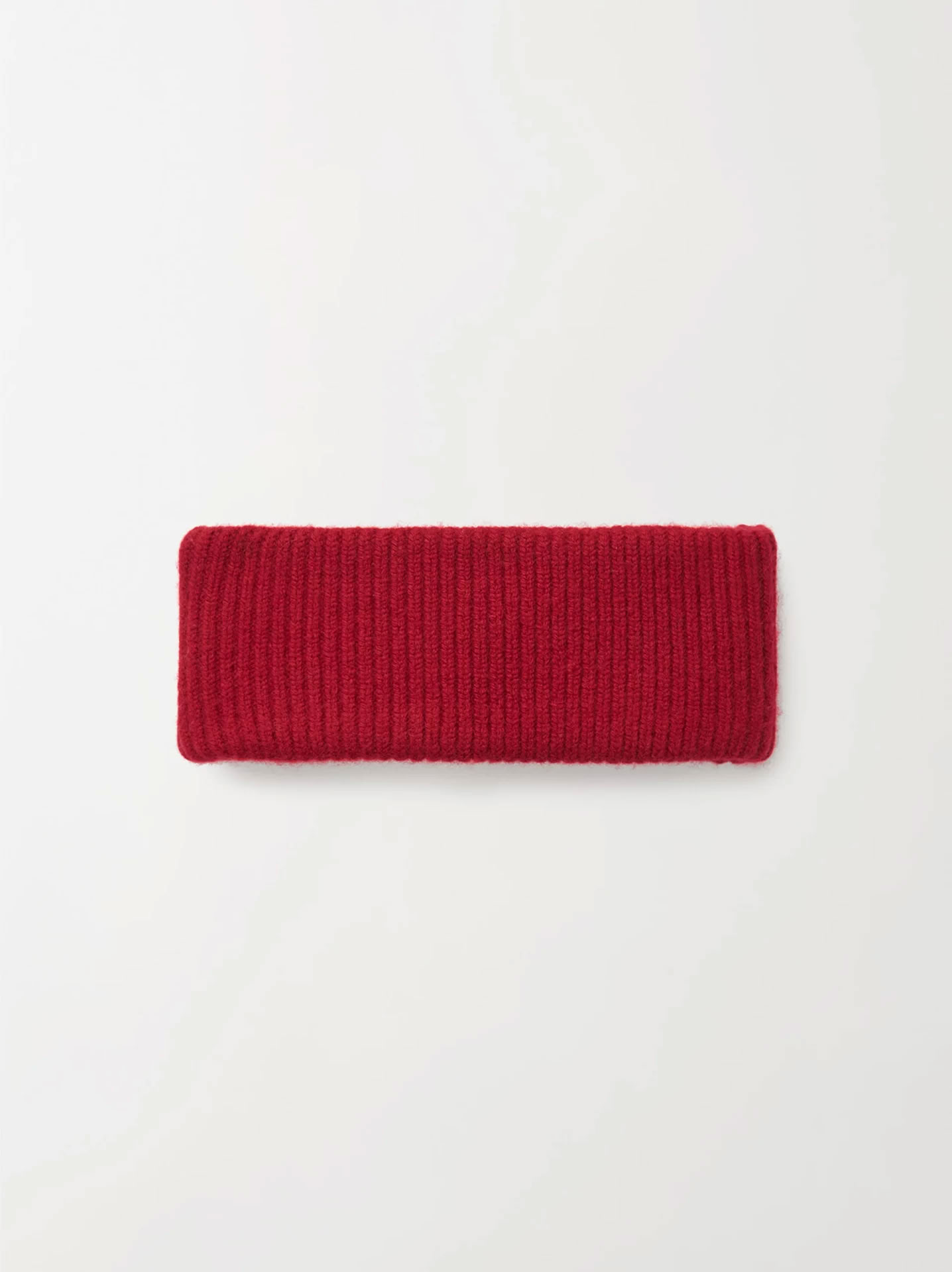 RIBBED HEADBAND LIPSTICK RED