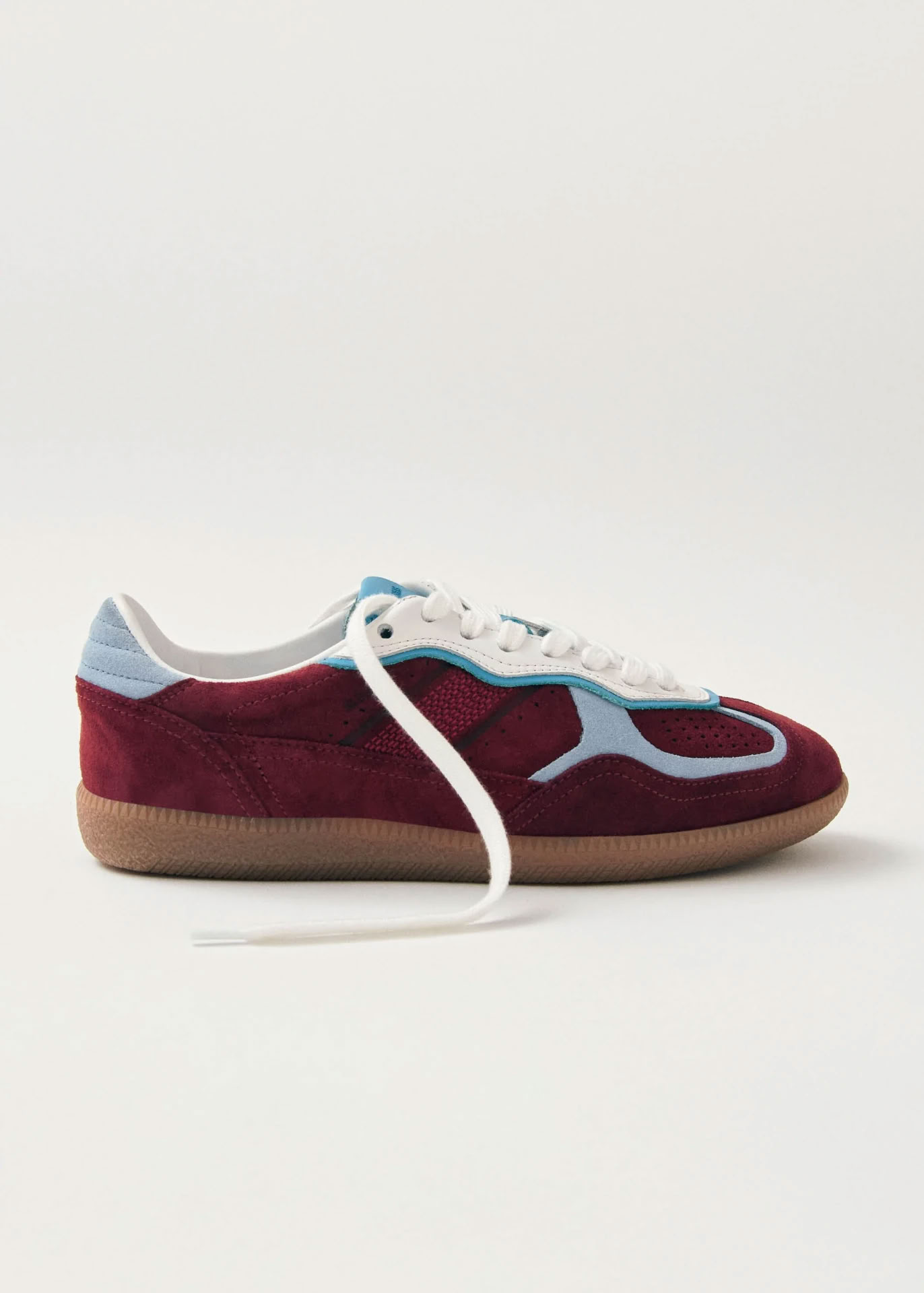 RIFE LEATHER SNEAKERS IN BURGUNDY