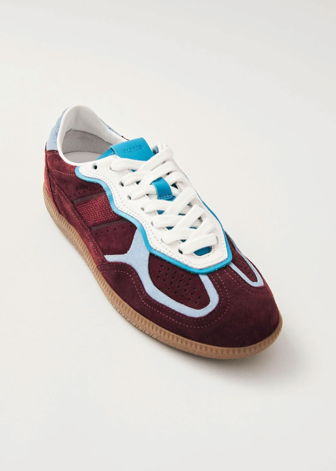RIFE LEATHER SNEAKERS IN BURGUNDY