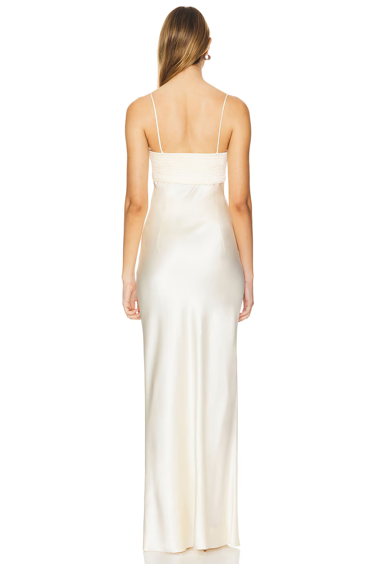 SEASHELL BRA DRESS IN CREME BRULEE AW25