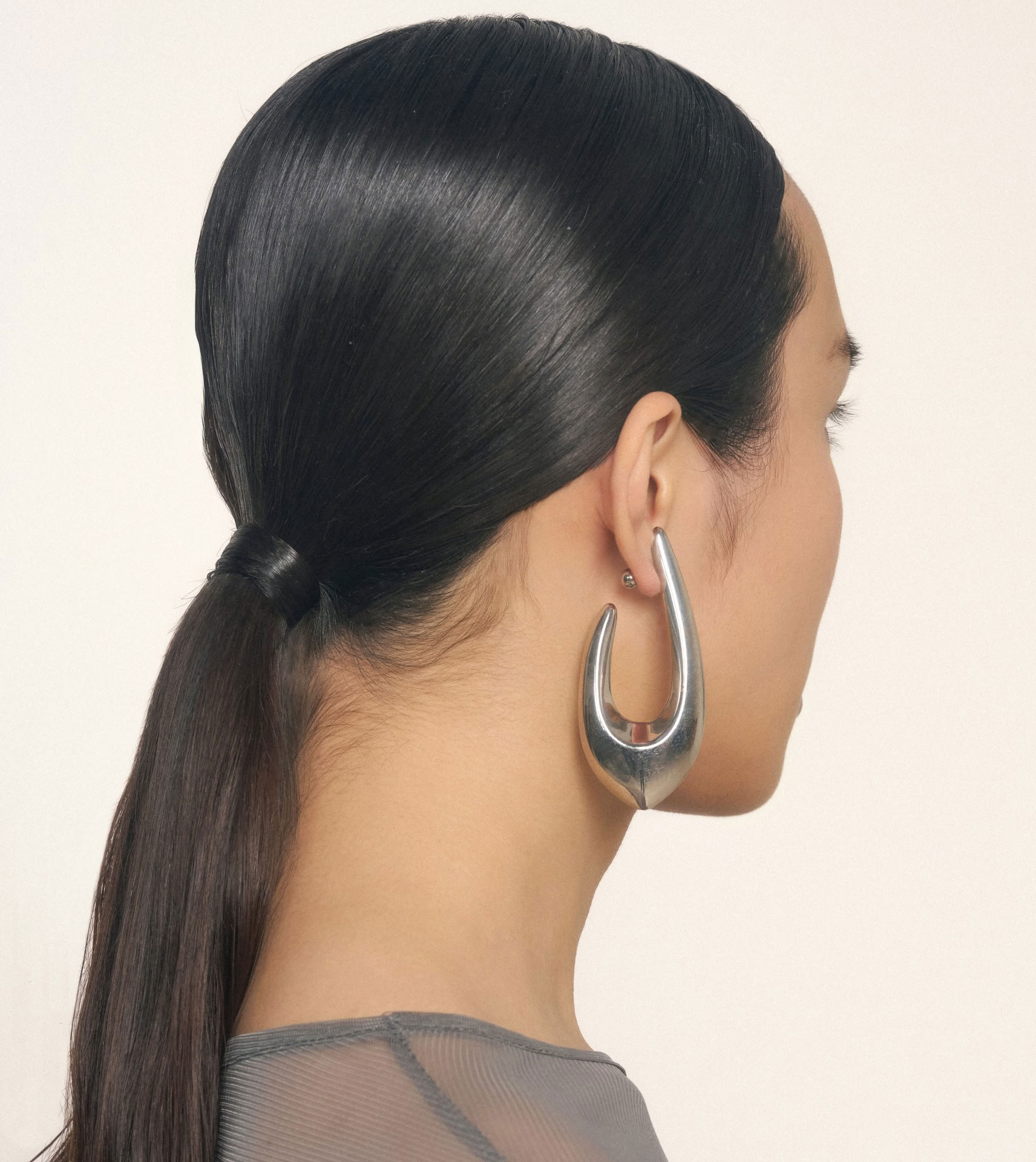 SPADA DROP EARRINGS IN SILVER