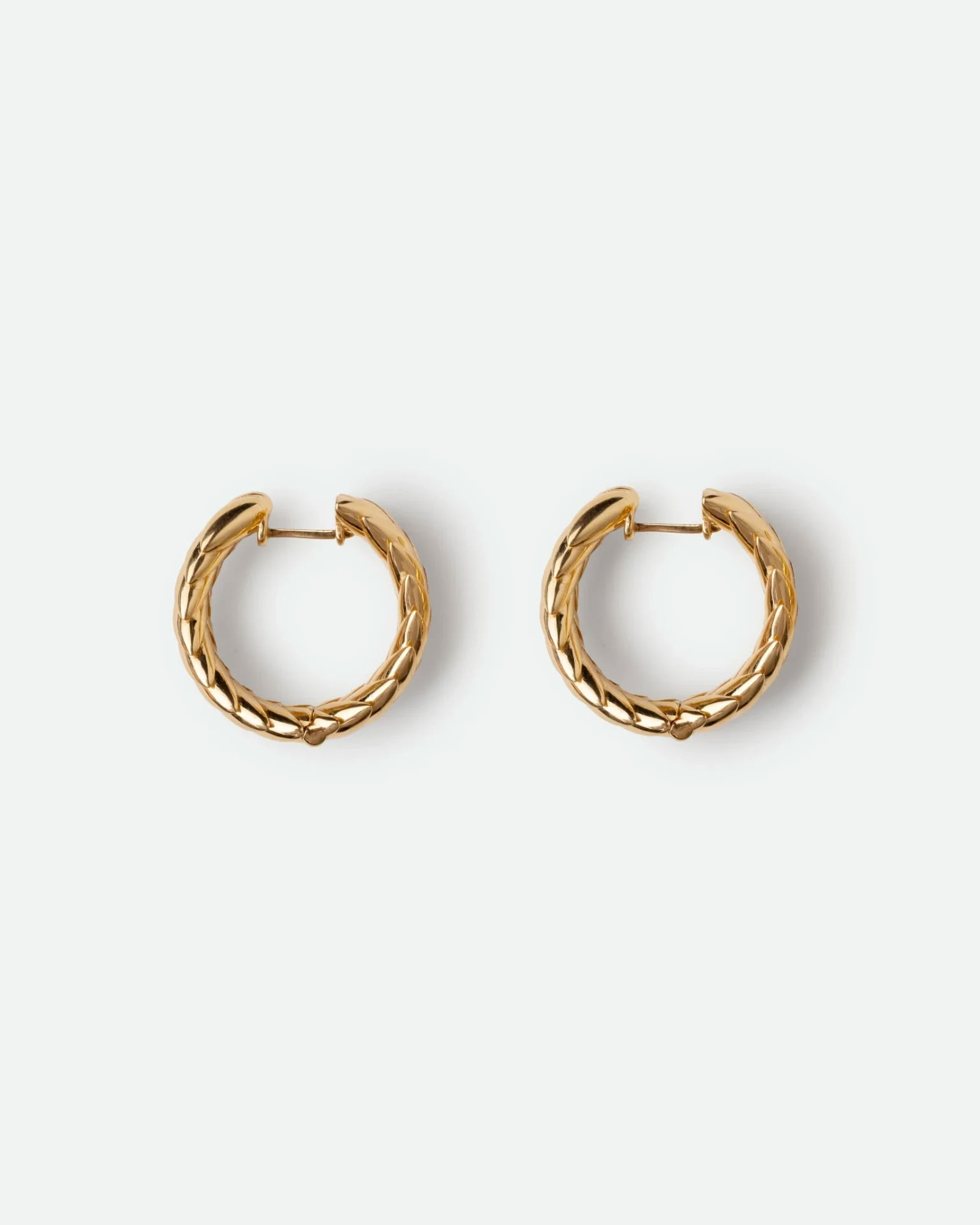 SPIKELET HOOPS IN GOLD