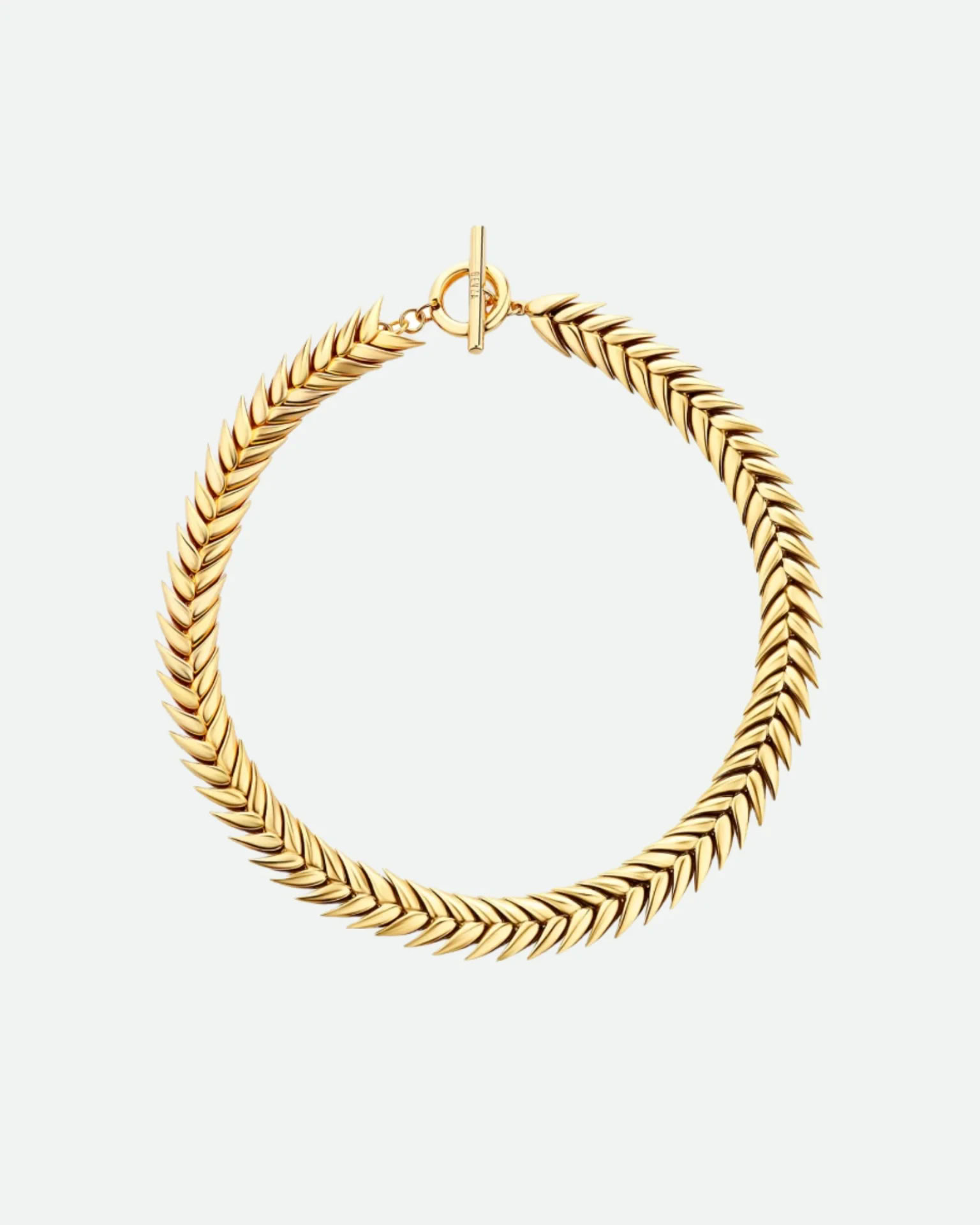 SPIKELET NECKLACE IN GOLD 