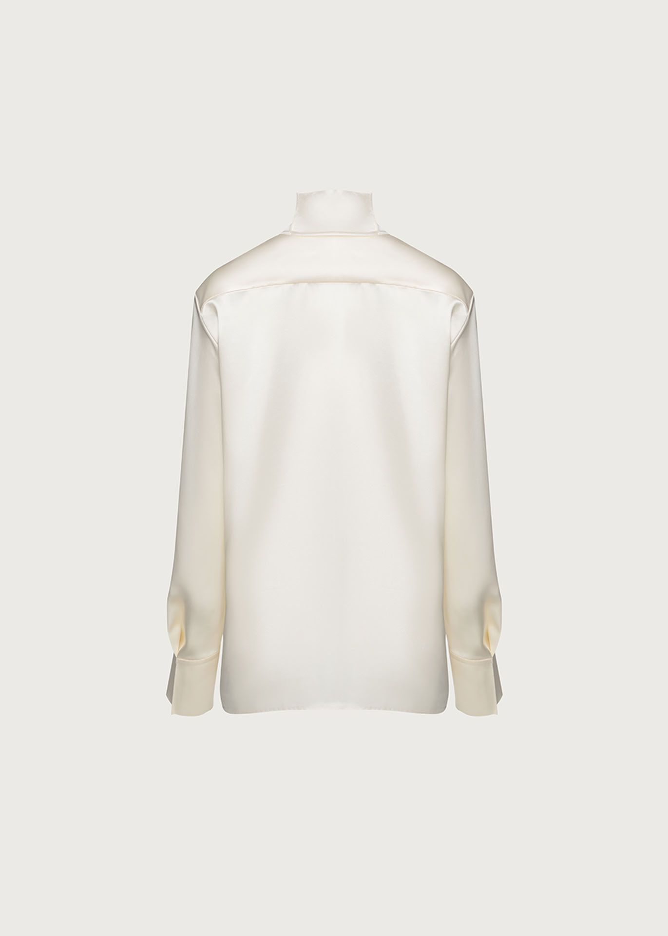 STAND-COLLAR BLOUSE VANILLA