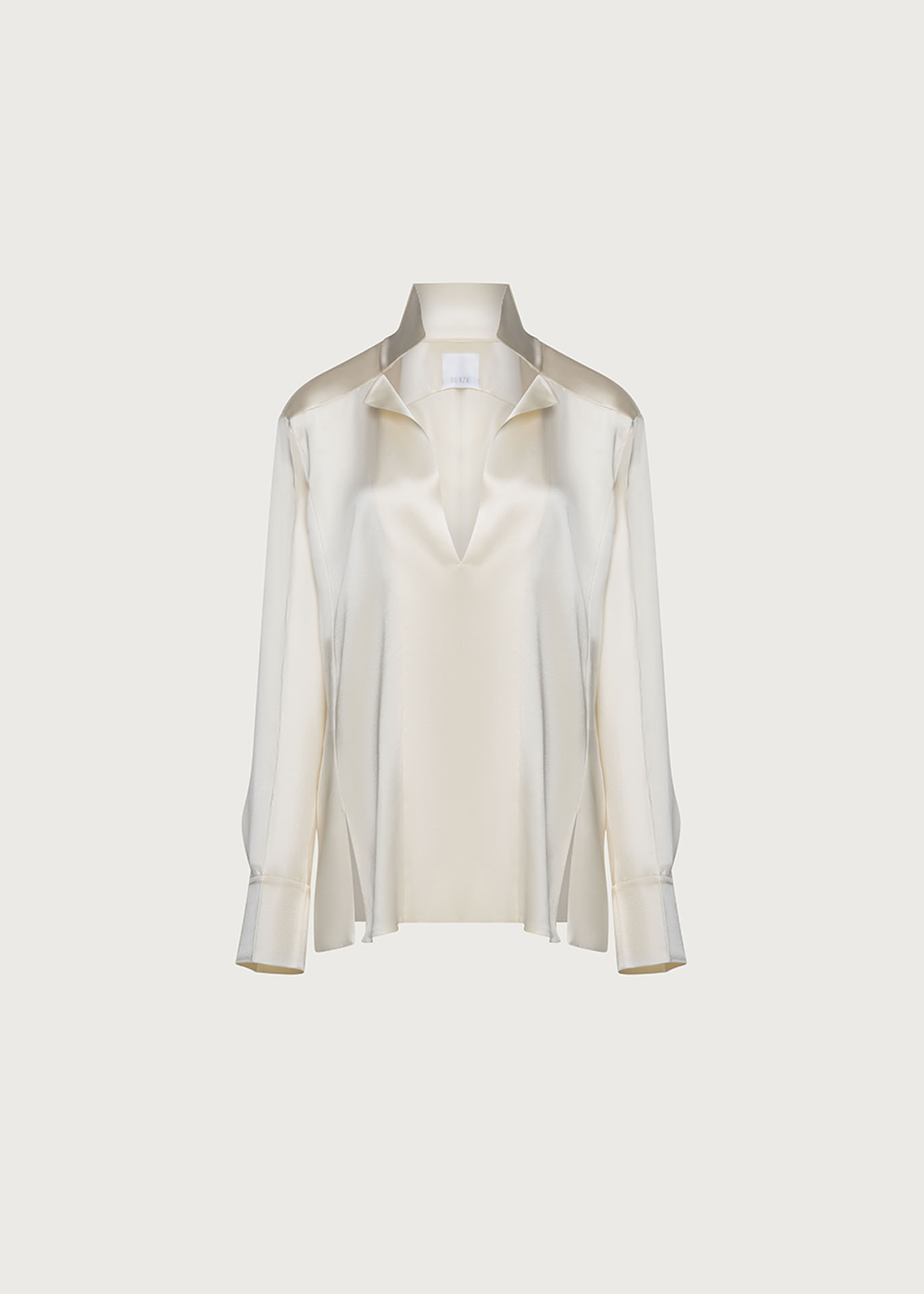 STAND-COLLAR BLOUSE VANILLA