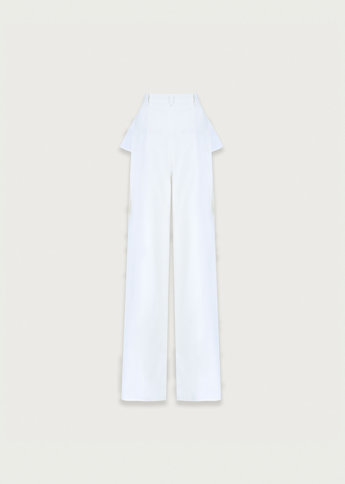 Trousers With Slits IVORY