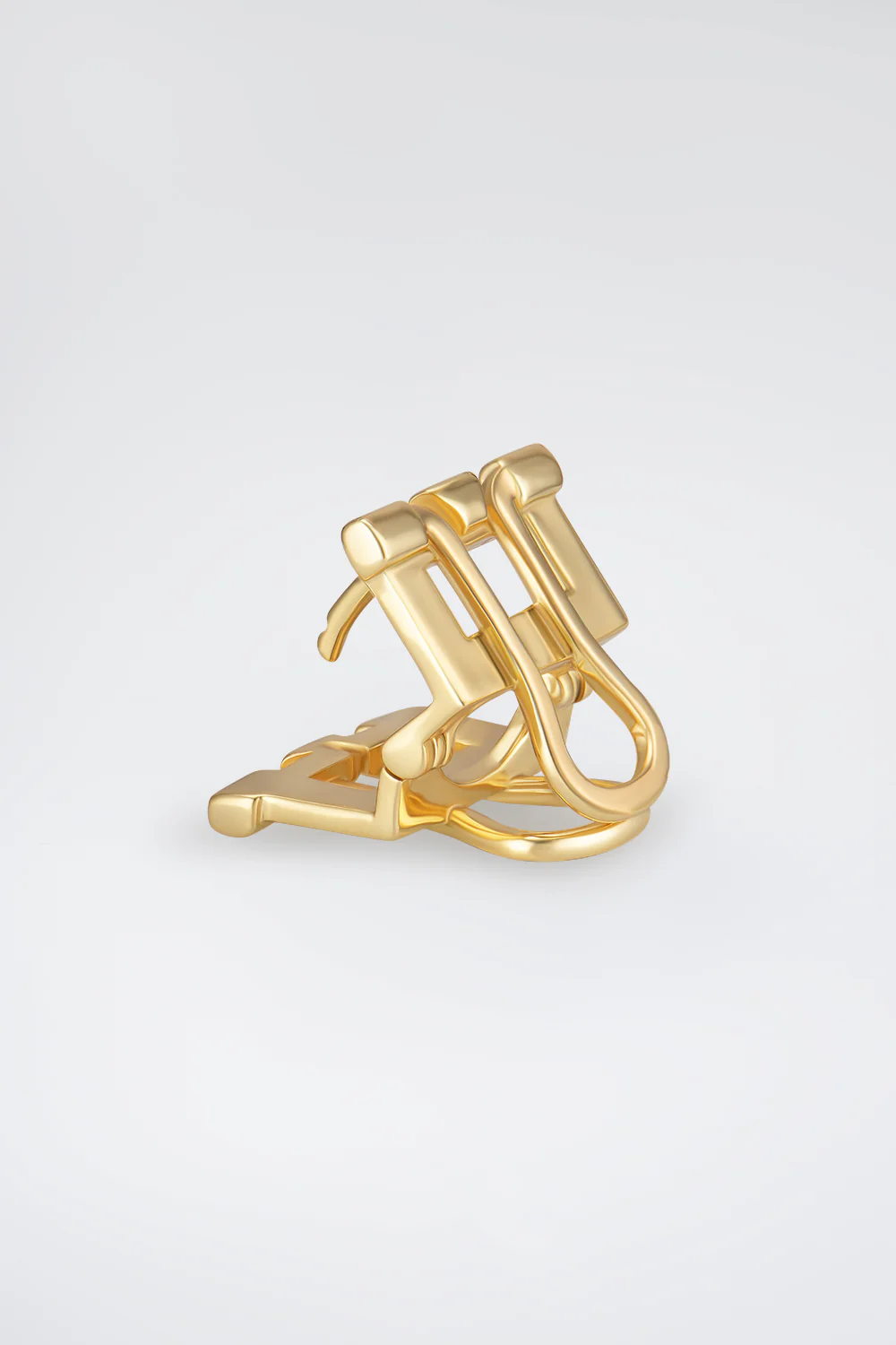 ESSENTIAL BINDER MONO EARRING 18 K gold plated