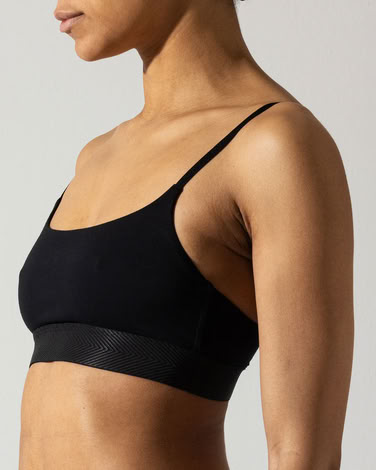 W-SCOOP BRALETTE BLACK