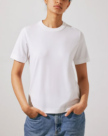 W - T-SHIRT HEAVYWEIGHT IN WHITE
