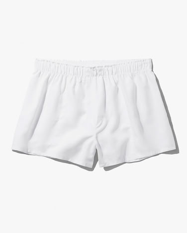 W - WOVEN Boxer Shorts WHITE